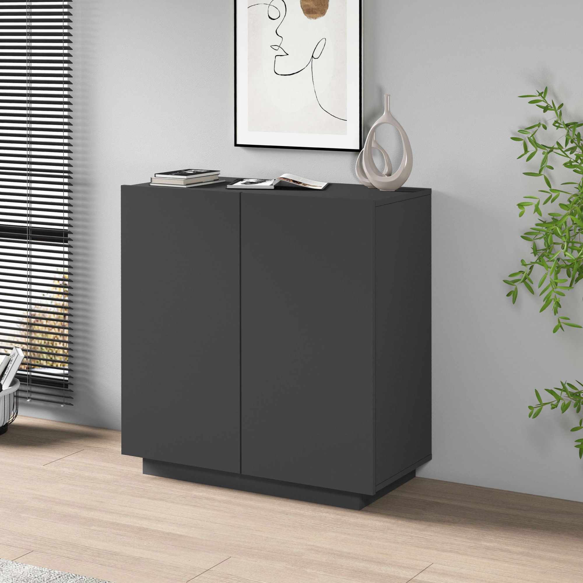 INOSIGN Aktenschrank »Essential, Mehrzweckschrank, Büroschrank mit 2 Türen«, & verstellbaren Einlegeböden, Höhe 86 oder 166 cm, Made in Italy