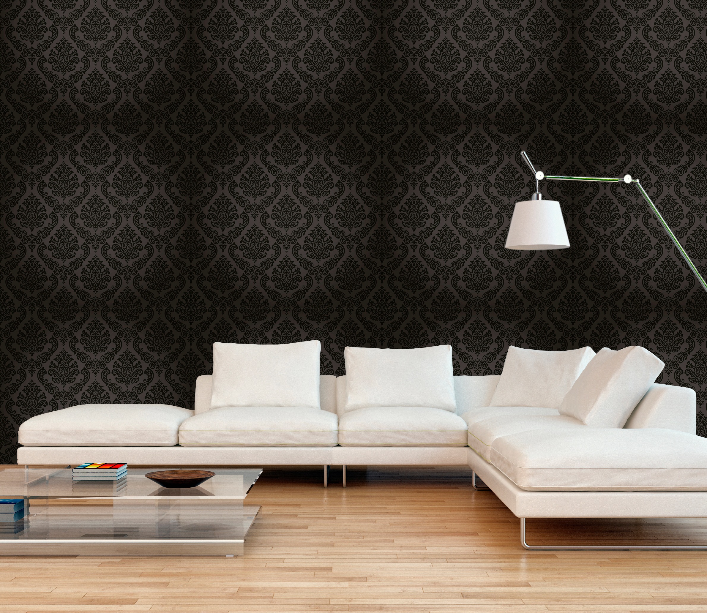 queence Vinyltapete »Eleni«, bedruckt-Barock-Antikoptik-Kunst, 90x250cm, selbstklebend, kinderleichte Anbringung, Sticker