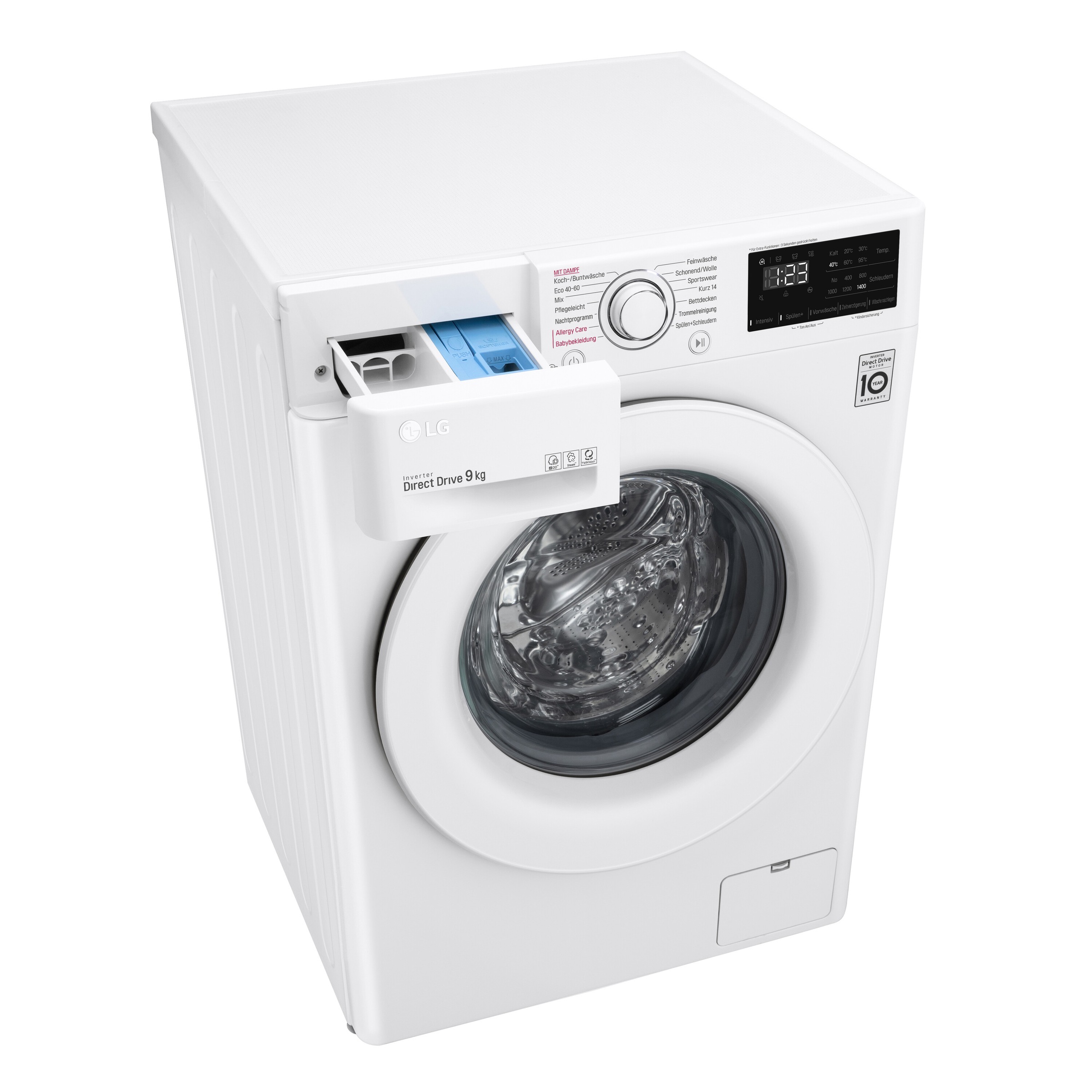 LG Waschmaschine »LG WV kg, F4WV309S0.ABWQWDG, Jahren Garantie 9 F4 U/min 1400 3 309S0«, XXL mit