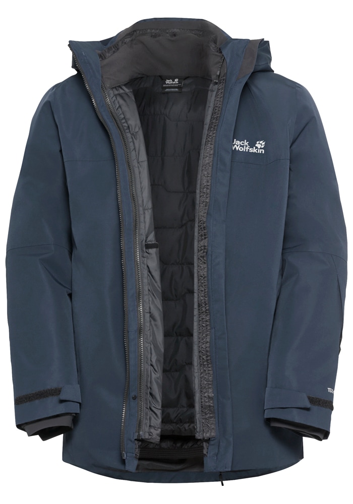 Jack Wolfskin Skijacke »FLOWLINE 3IN1 JKT M« mitKapuze