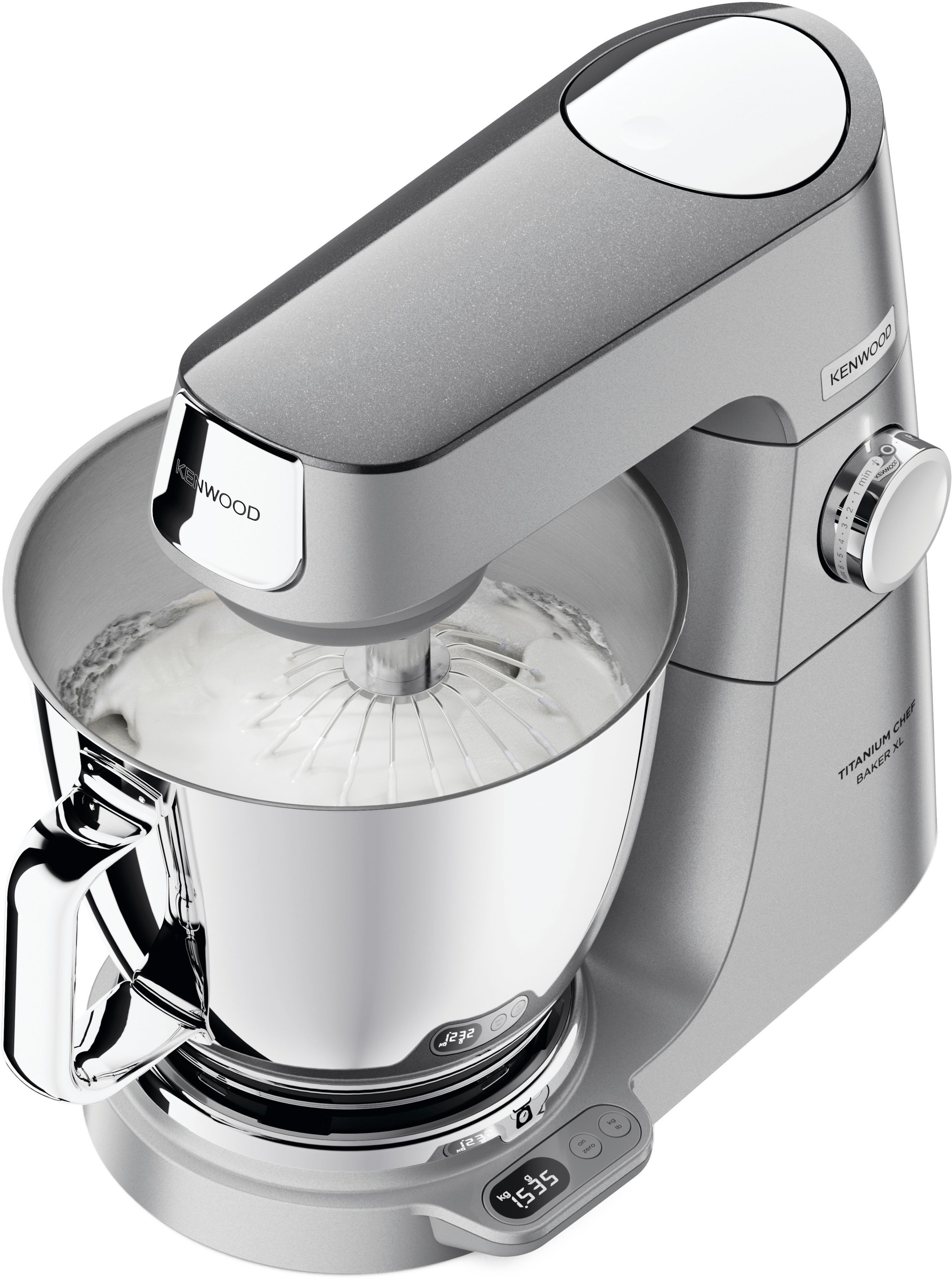 KENWOOD Küchenmaschine »Titanium Chef i«, mit XXL Garantie 3 Zubehör, XL inkl. Waage EasyWeigh Jahren integrierter umfangreiches Baker KVL85.224SI