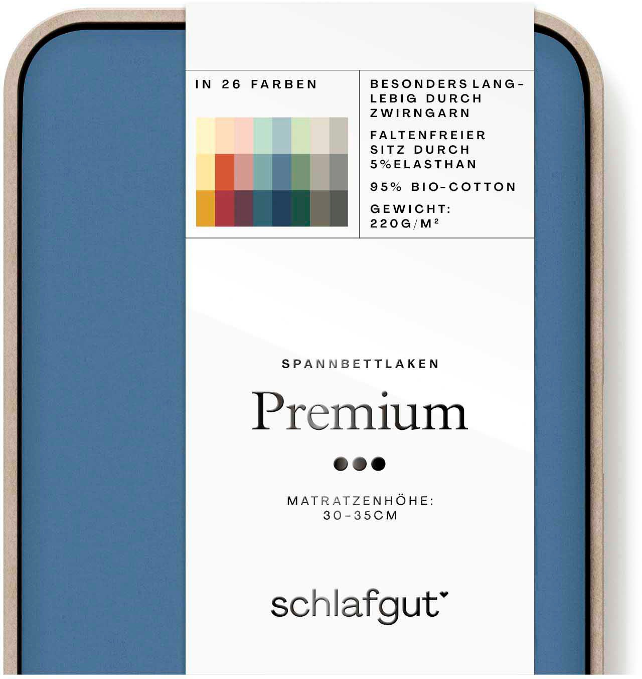 Schlafgut Spannbettlaken »Premium«, Zero Waste Verpackung, PREMIUM Qualität