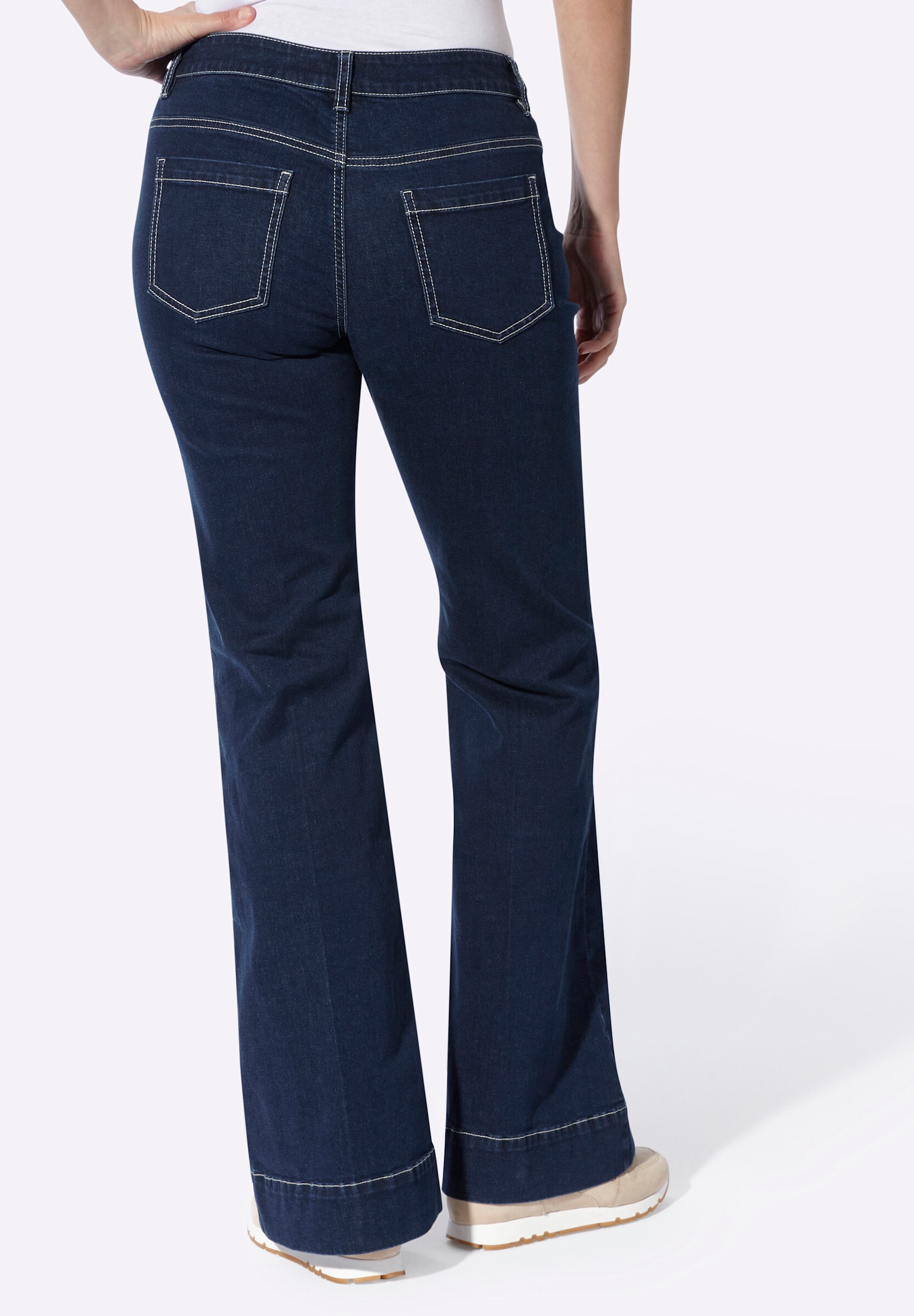 heine Bootcut-Jeans »Jeans Bootcut-Jeans mit Bügelfalten«