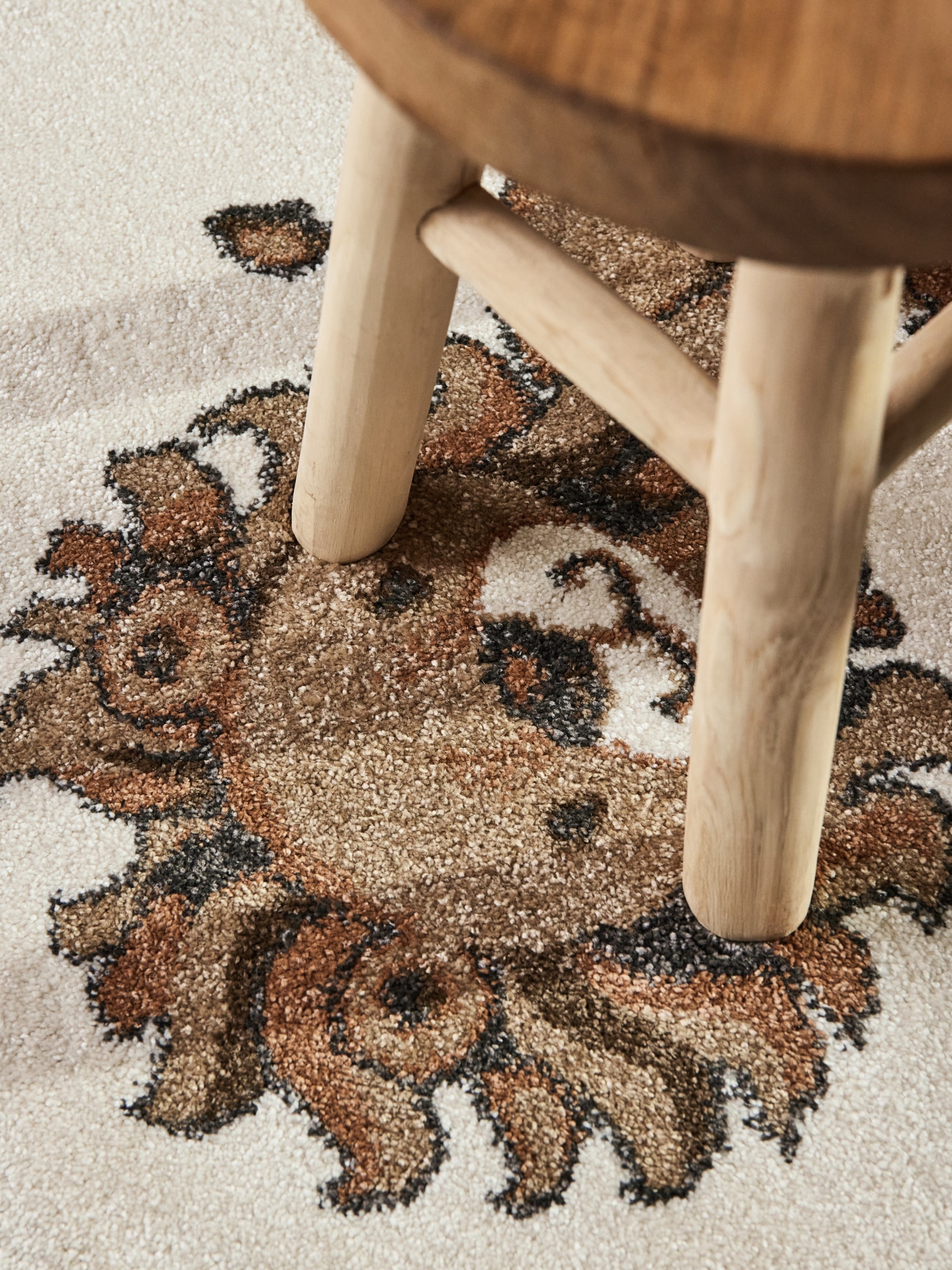 Villeroy & Boch Kinderteppich »Roar like a Lion« rund 9 mm Höhe Spielteppich weich, Kinderzimmer, Boho Kids Spielunterlage, Tieremotiv