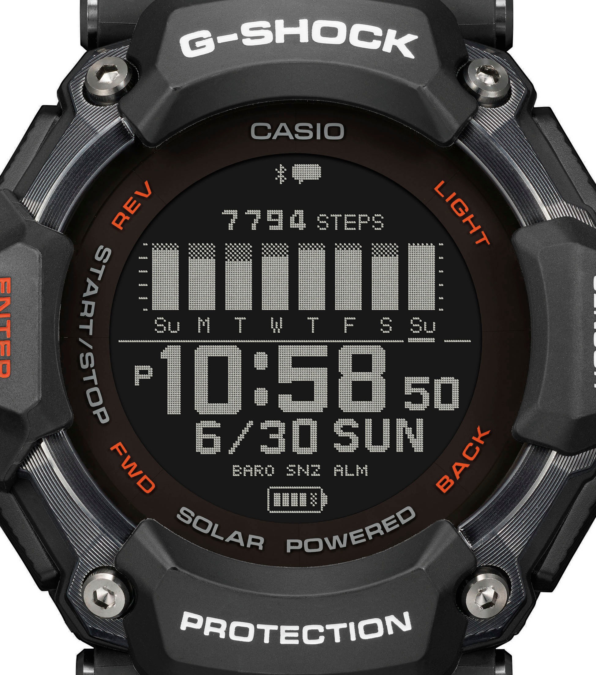 CASIO G-SHOCK Smartwatch, Solaruhr, Armbanduhr, Herrenuhr, Digitaluhr,Stoppfunktion, Weltzeit)