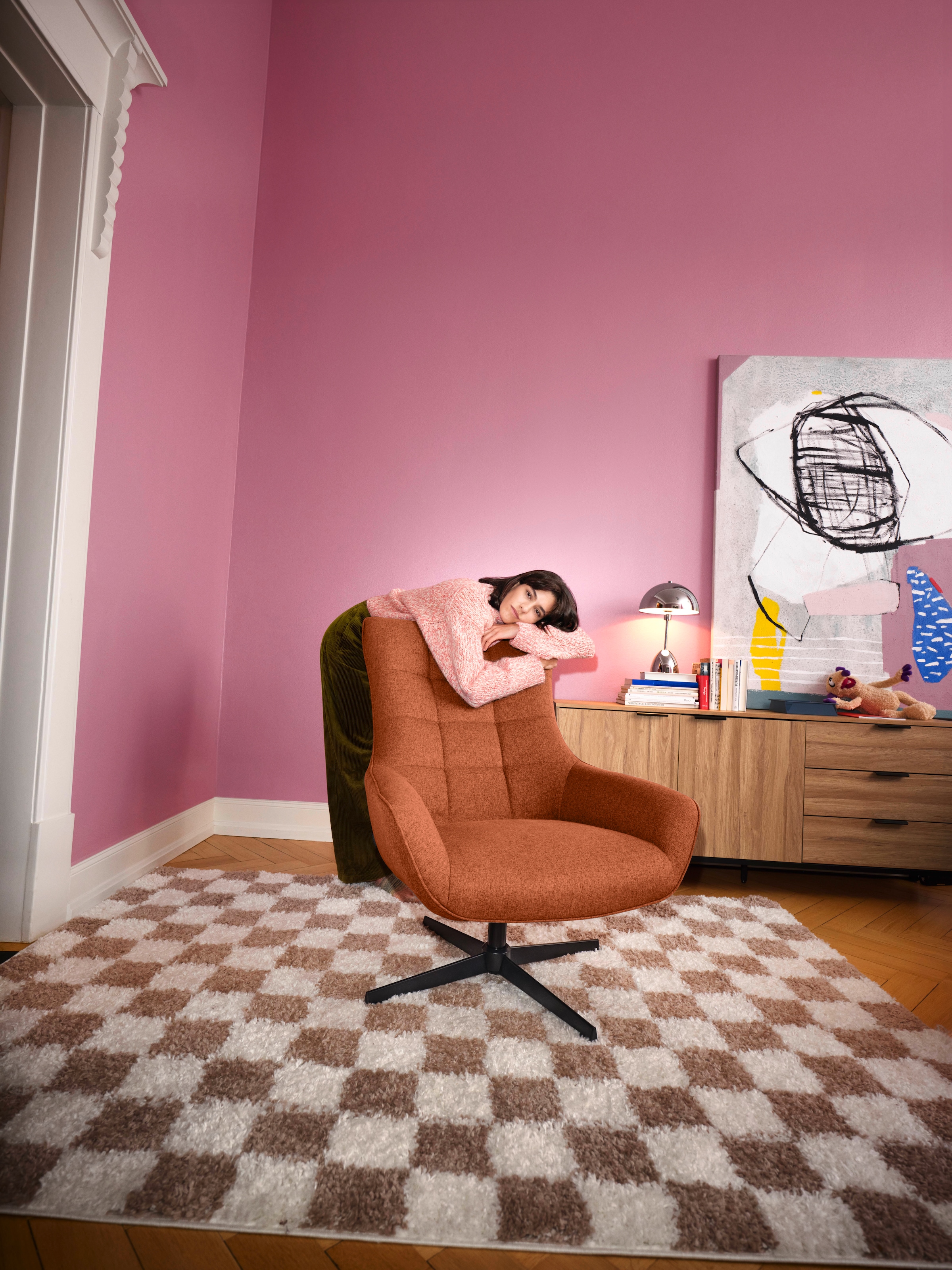 OTTO home Ohrensessel »LEMOORE - OTTO. Verlässliche Qualität.« Relaxsessel, TV-Sessel, 360° Grad drehbar