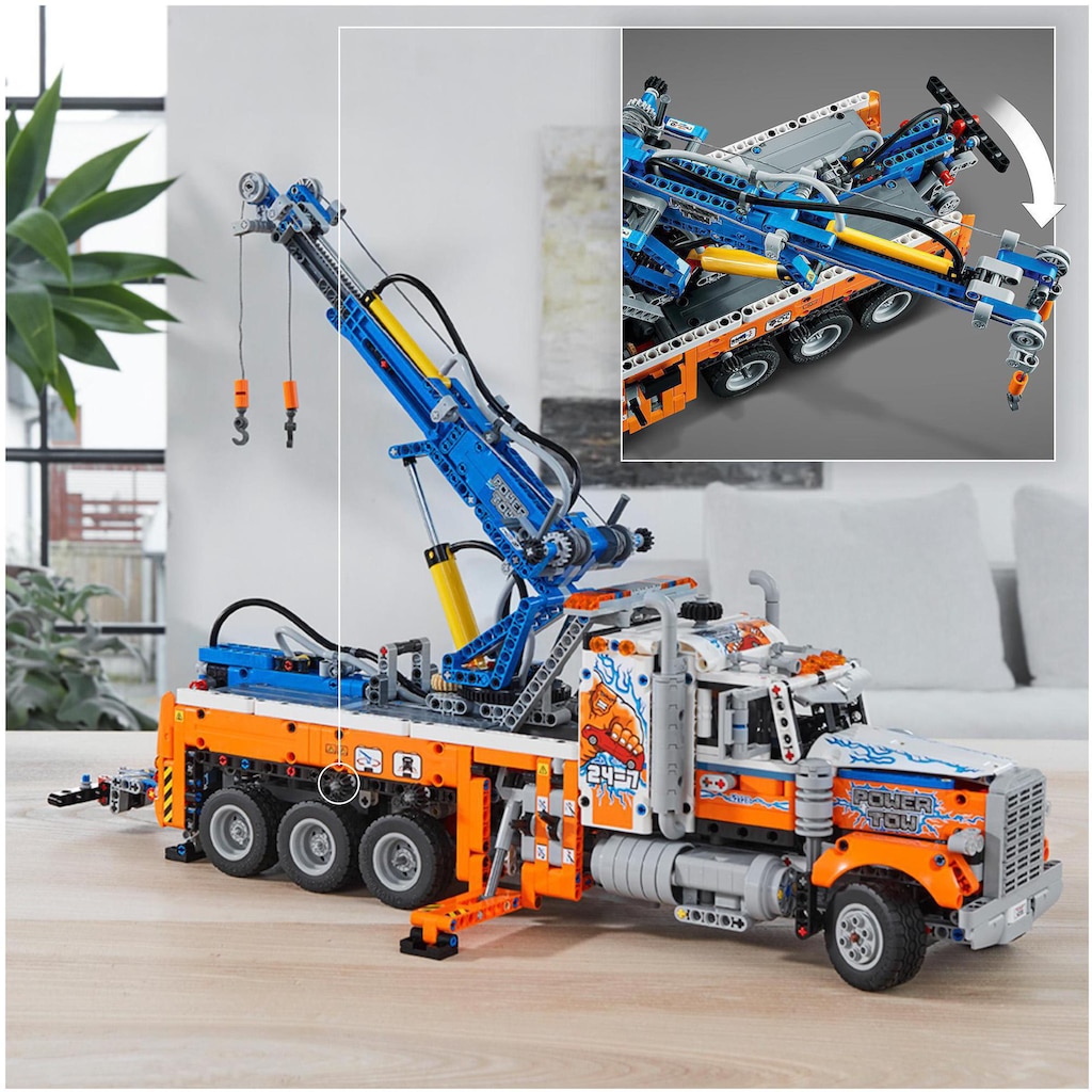 LEGO® Konstruktionsspielsteine »Schwerlast-Abschleppwagen (42128), LEGO® Technic«, (2017 St.), Made in Europe
