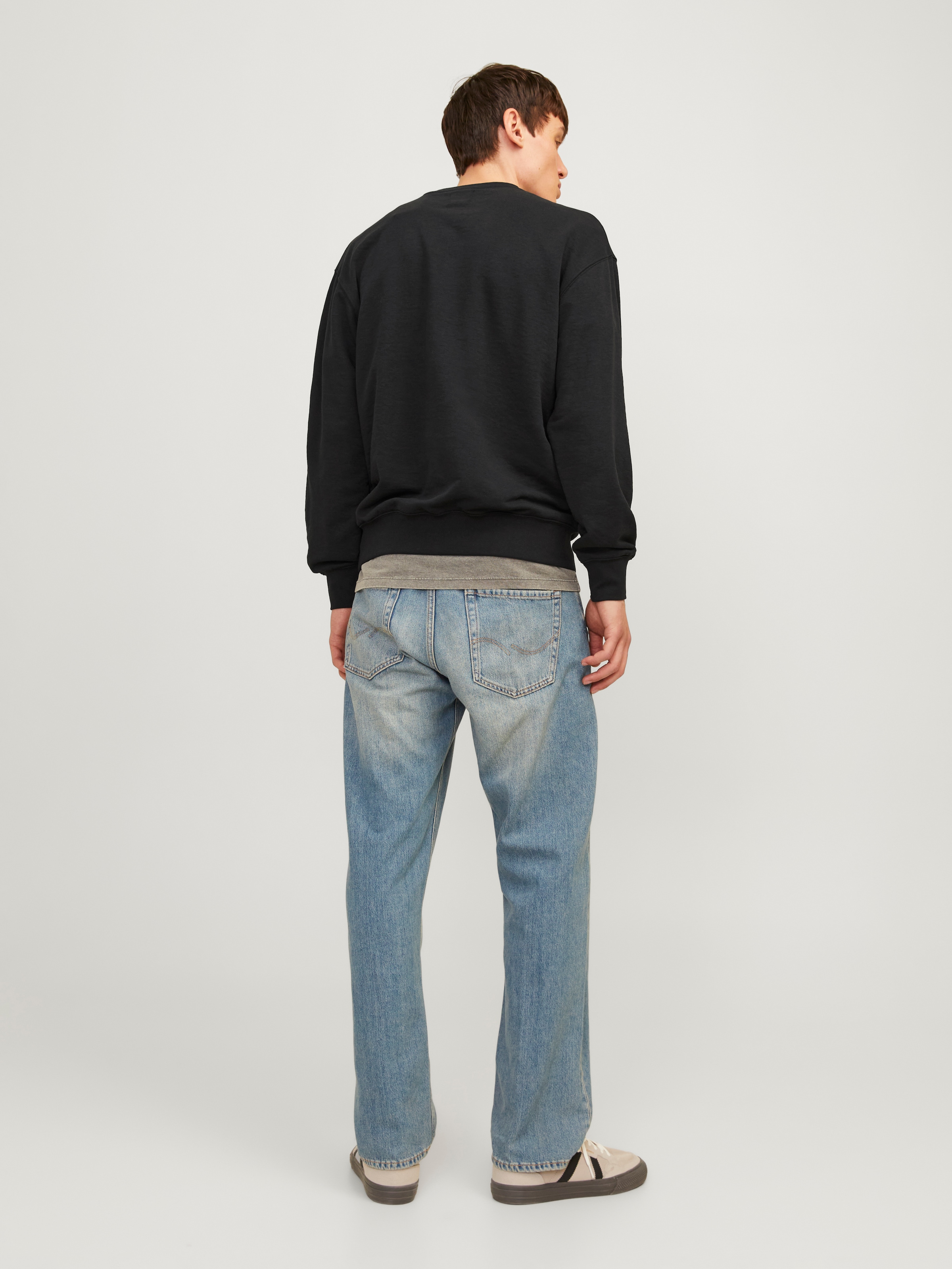 Jack & Jones Sweatshirt »JJECHARGE SWEAT CREW NECK NOOS«, mit Rippbündchen