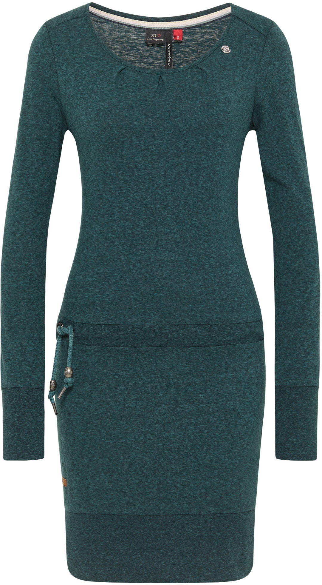 Ragwear Jerseykleid »ALEXA« mit Kordelzug und kontrastigen Zierperlen-Besatz