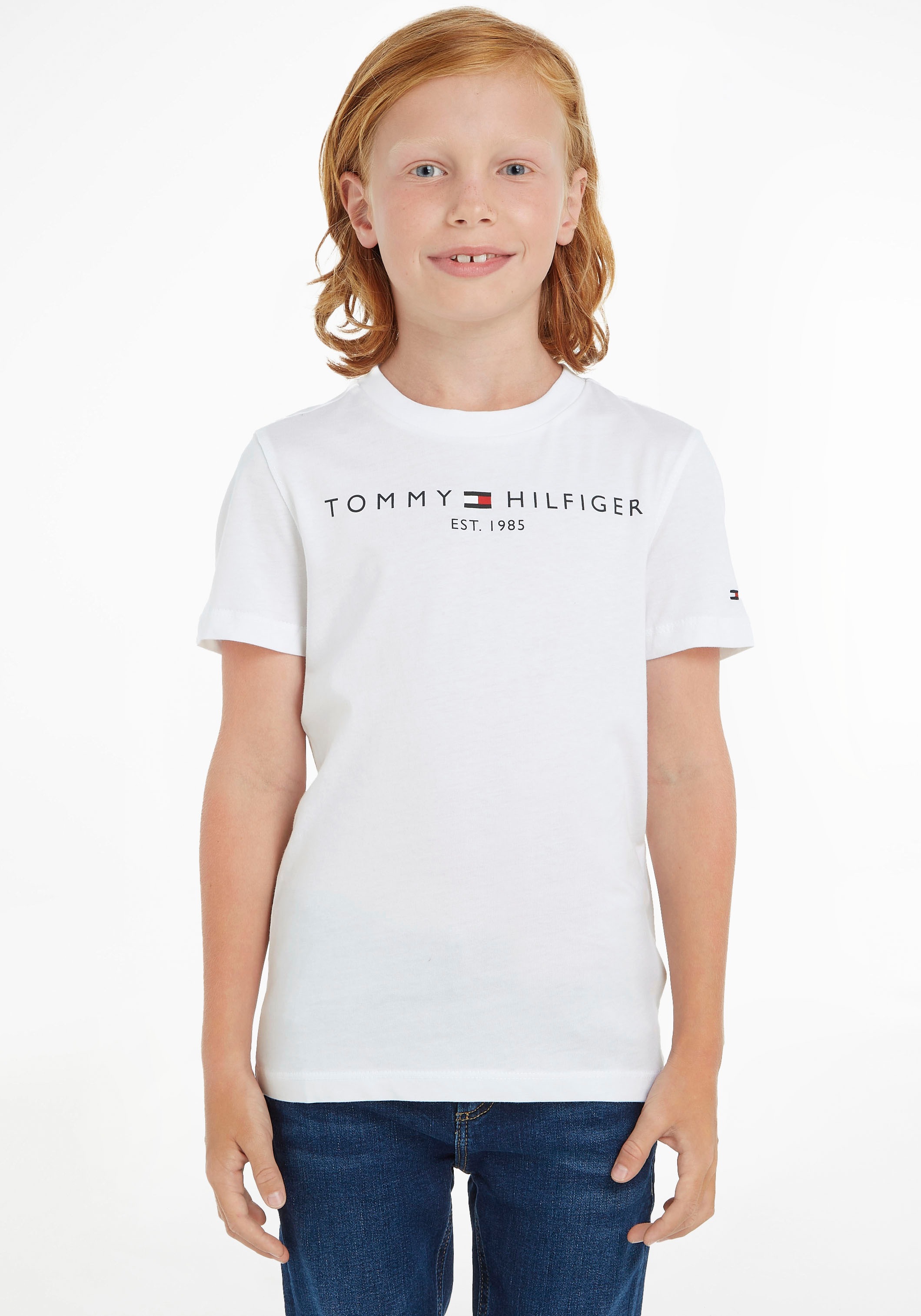 Tommy Hilfiger T-Shirt »ESSENTIAL TEE«, Mädchen und Kids Junior Kinder MiniMe,für bei Jungen