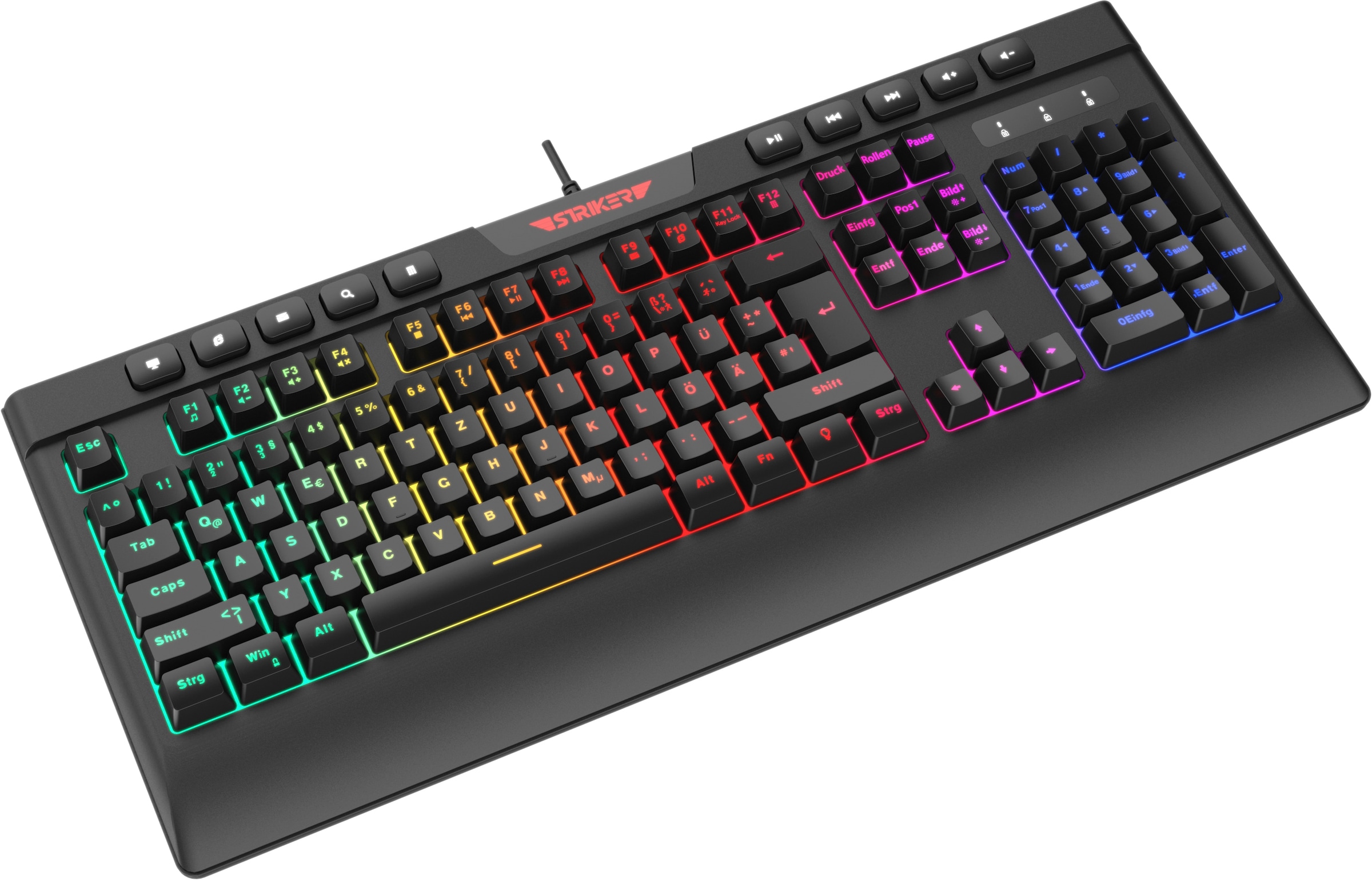 Hyrican Tastatur- und Maus-Set »Striker Gaming Sparset Level Bronze«, (ST-GKB8115 + ST-GM005)