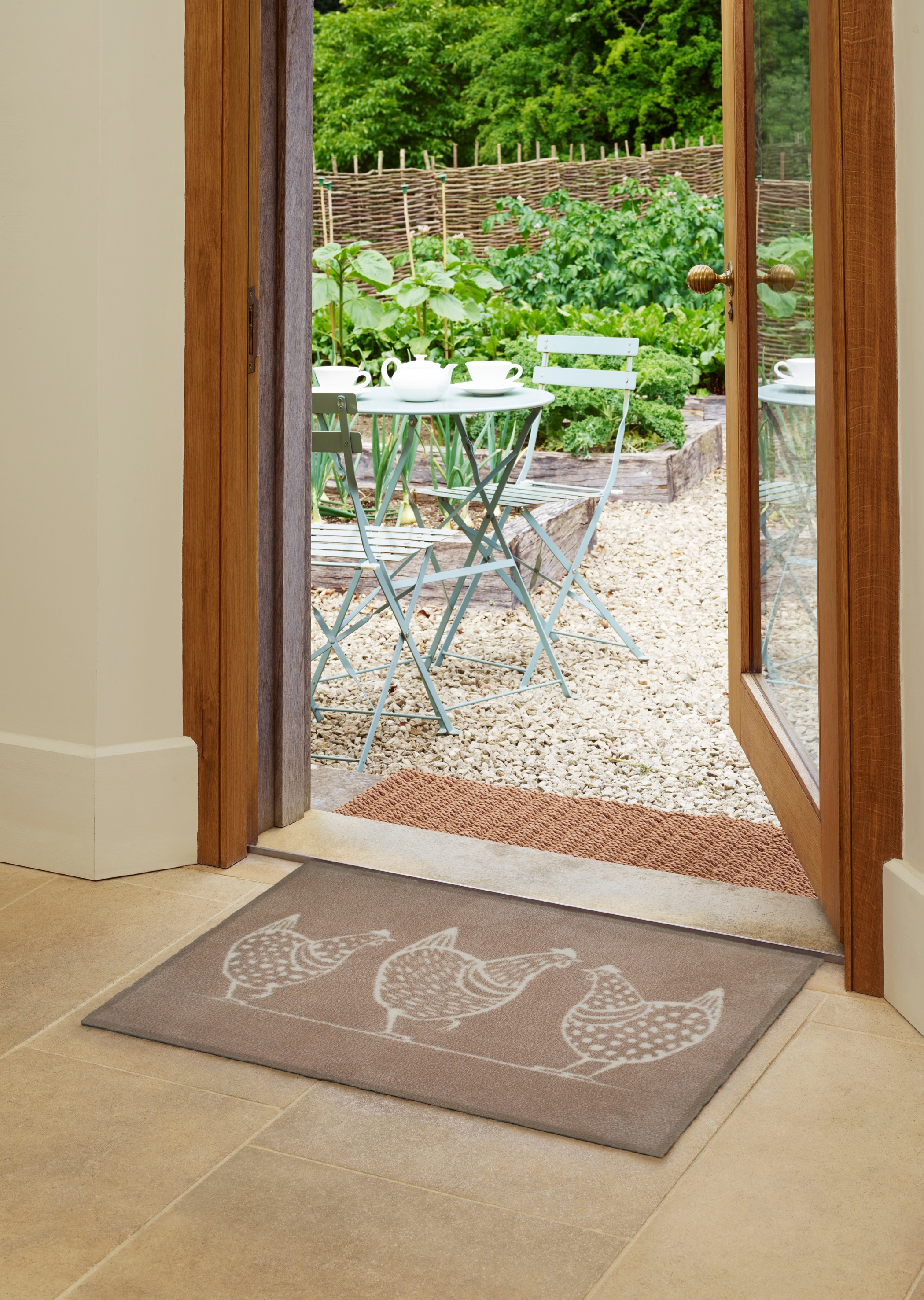 Turtle Mat Fußmatte »Hens« rechteckig 9 mm Höhe