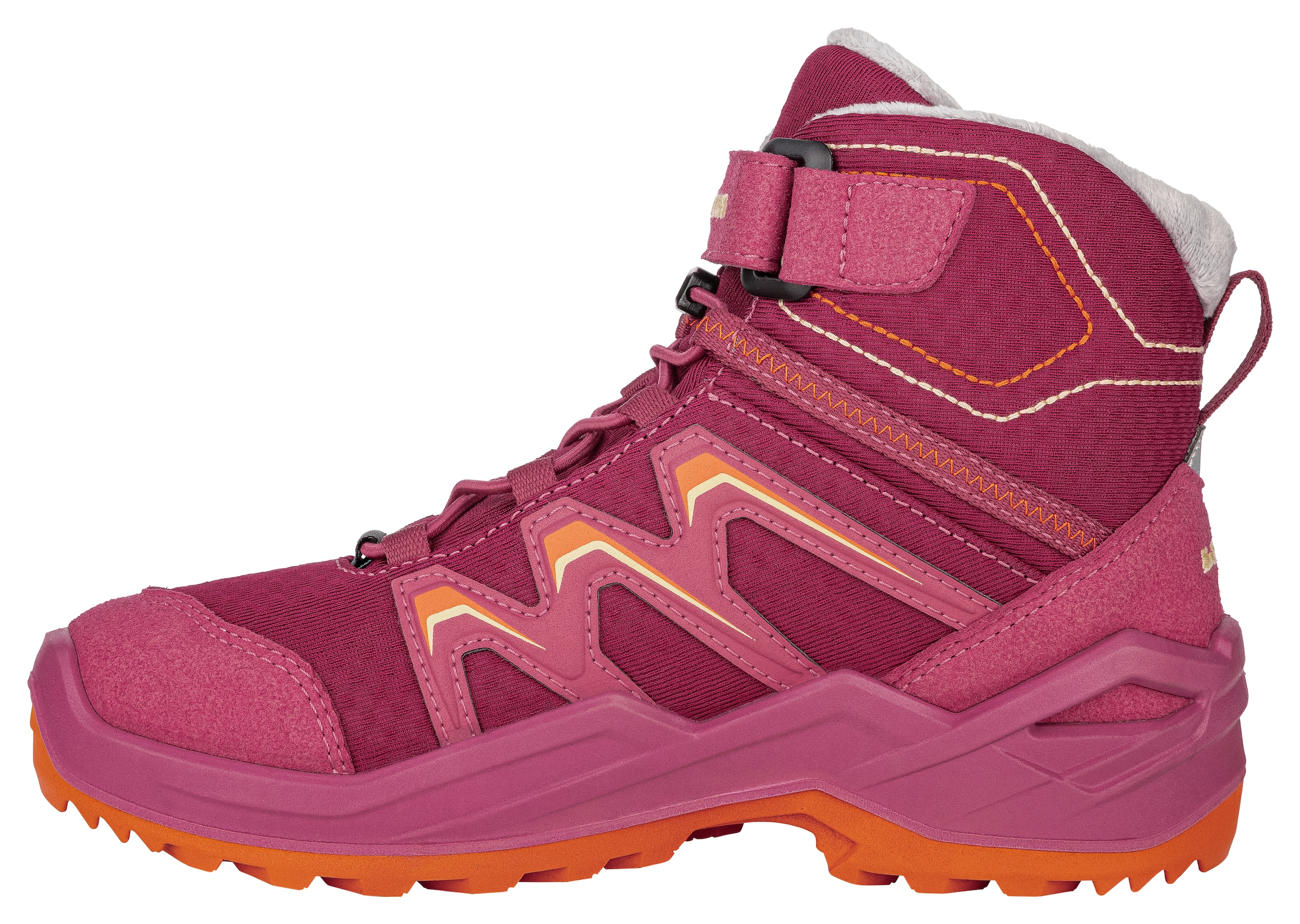 Lowa Winterstiefel »MADDOX WARM GORE-TEX® MID JR«  mit Klettverschluss, profilierte Gummilaufsohle, wasserdicht