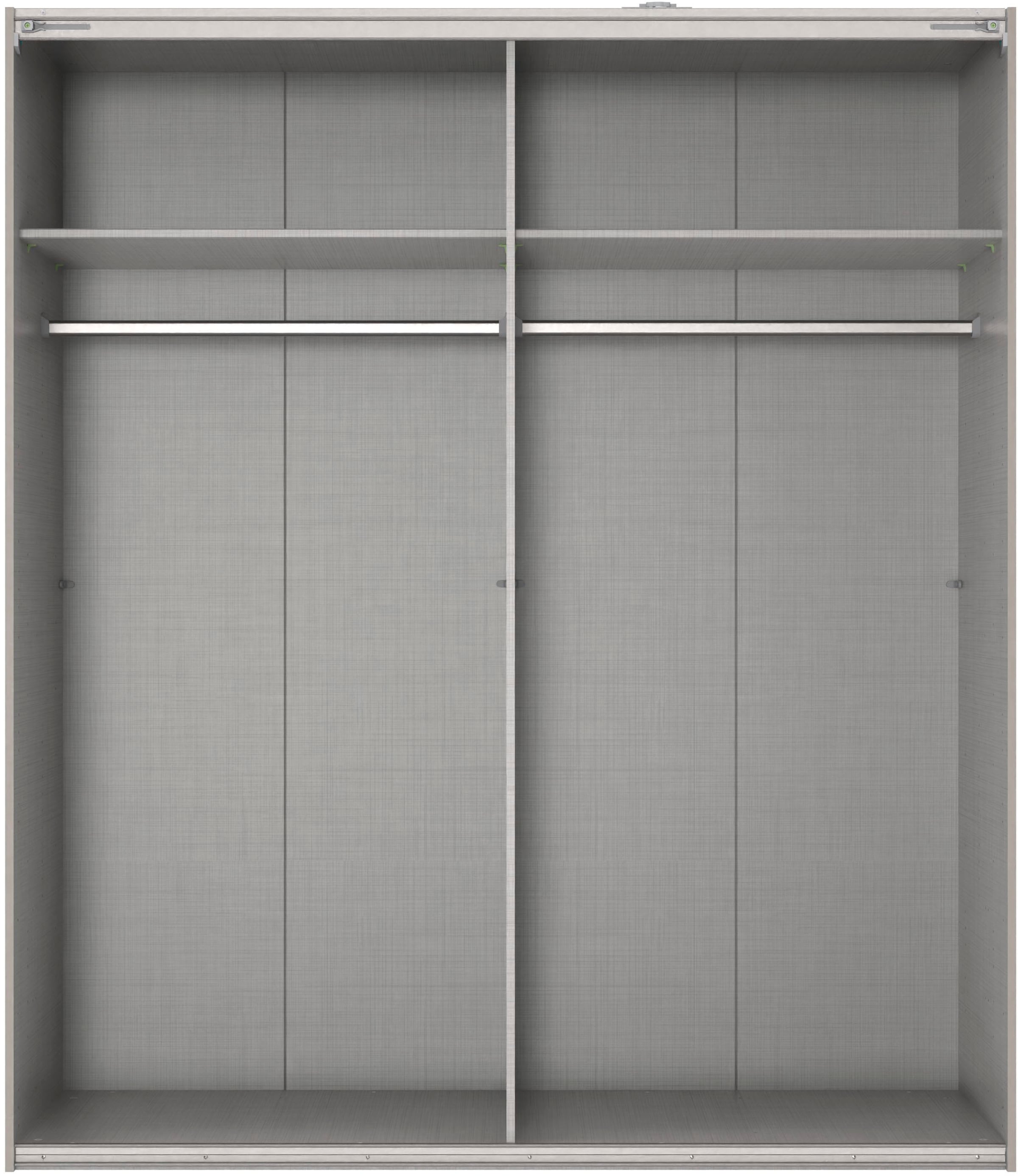 Wimex Schwebetürenschrank »Mugano, Made in Germany, Lieferung bis in Deine Etage und Stellort«, (wähle Deine Ausstattung: Basic oder Premium!), 3 Schwebetüren, große Größen, mit oder ohne Spiegel, Metallgriffe