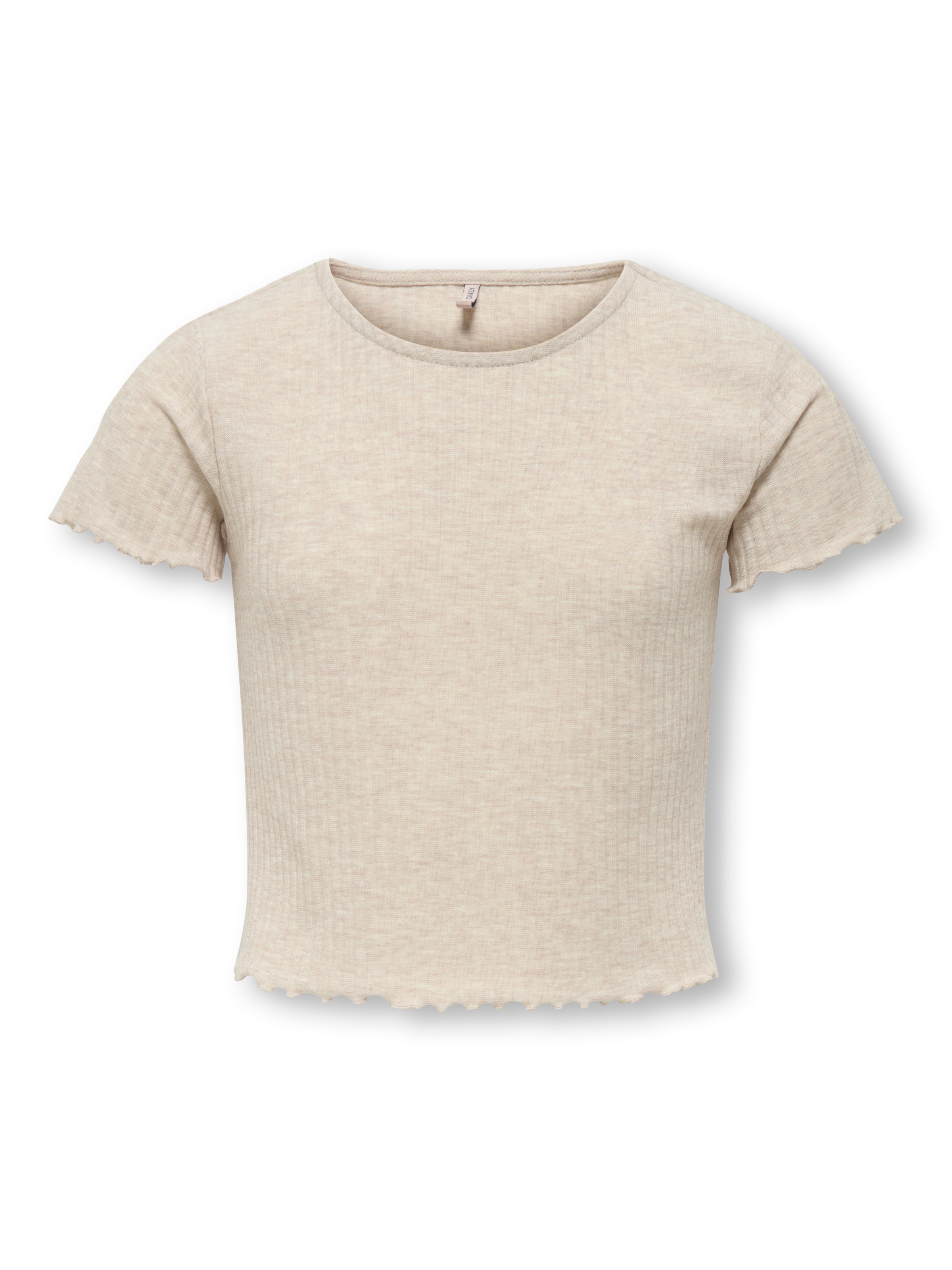 KIDS ONLY T-Shirt »KOGNELLA S/S O-NECK TOP NOOS JRS« mit süßer Wellenkante