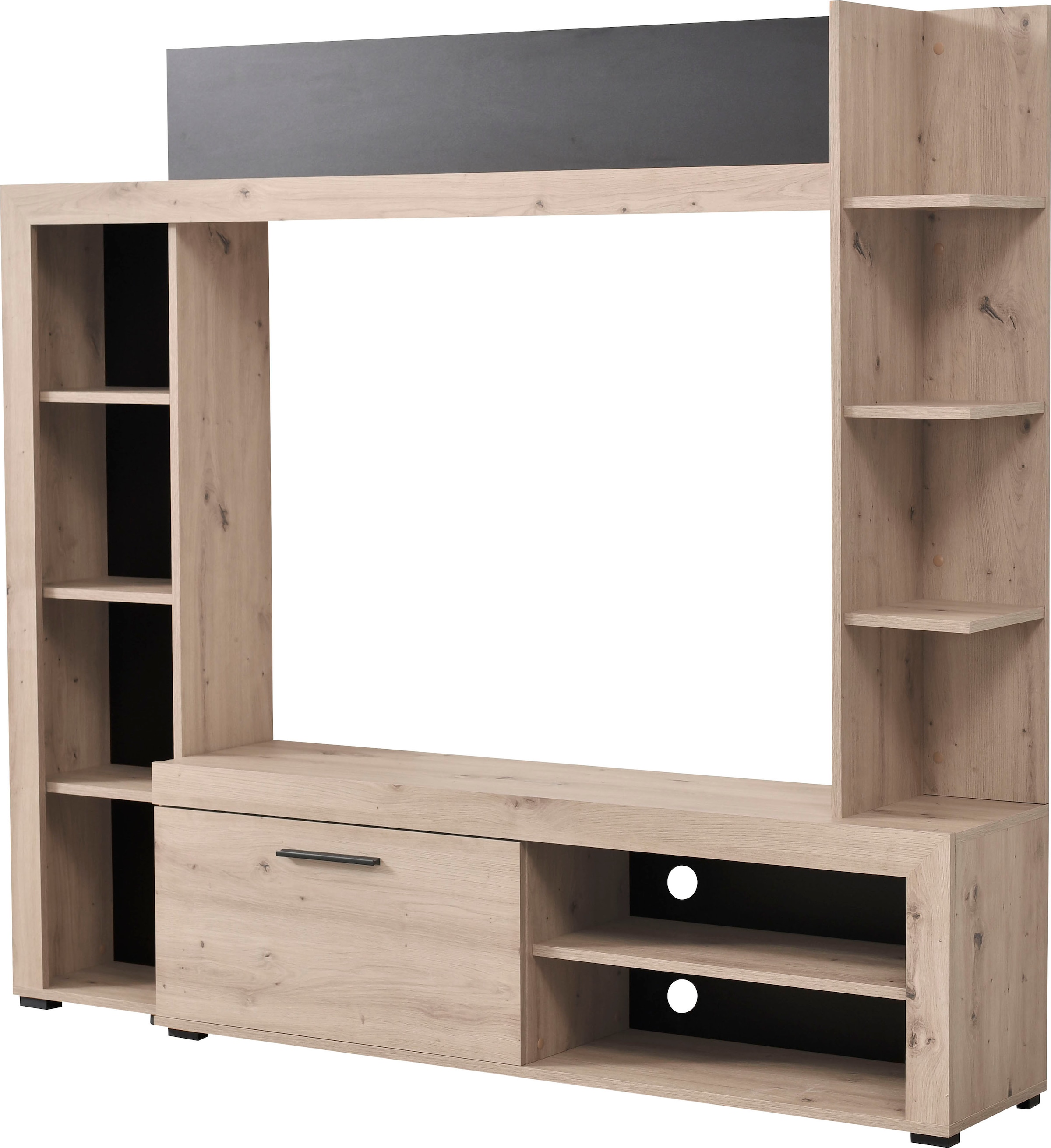 INOSIGN Wohnwand »Rubi«, mit TV-Lowboard und Regalumbau, Breite/Höhe 172,5/157,7 cm