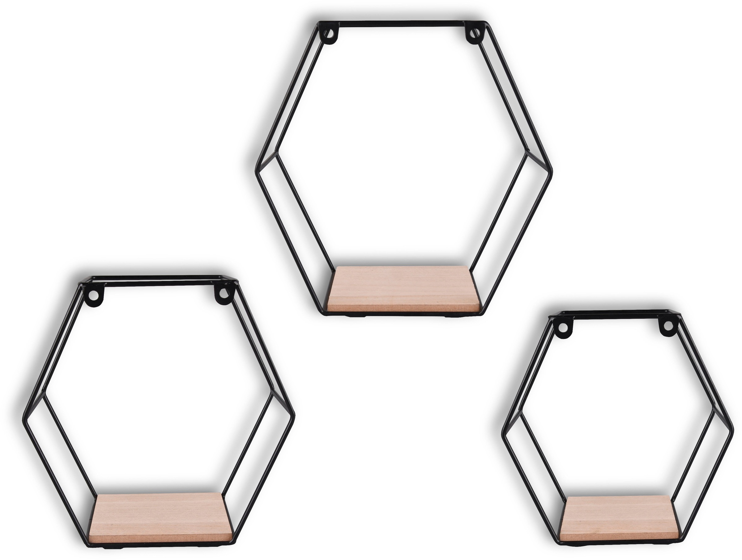 MIRRORS AND MORE Ablageregal "CHIARA" Set, 3 Stk. tlg. Wandregalset