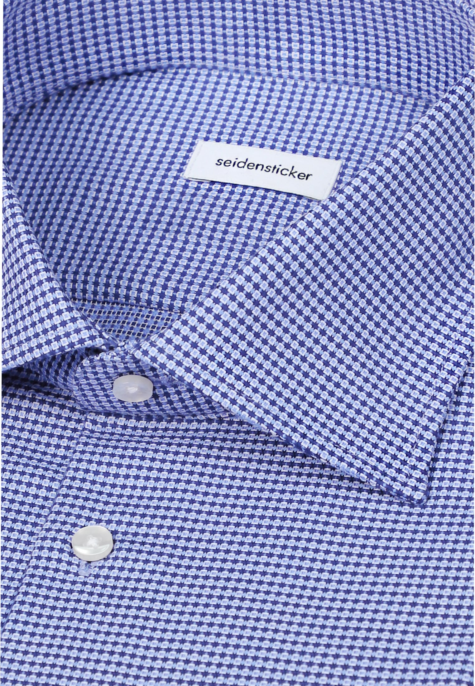 seidensticker Businesshemd »Schwarze Rose« Slim 1/1 Kentkragen Struktur