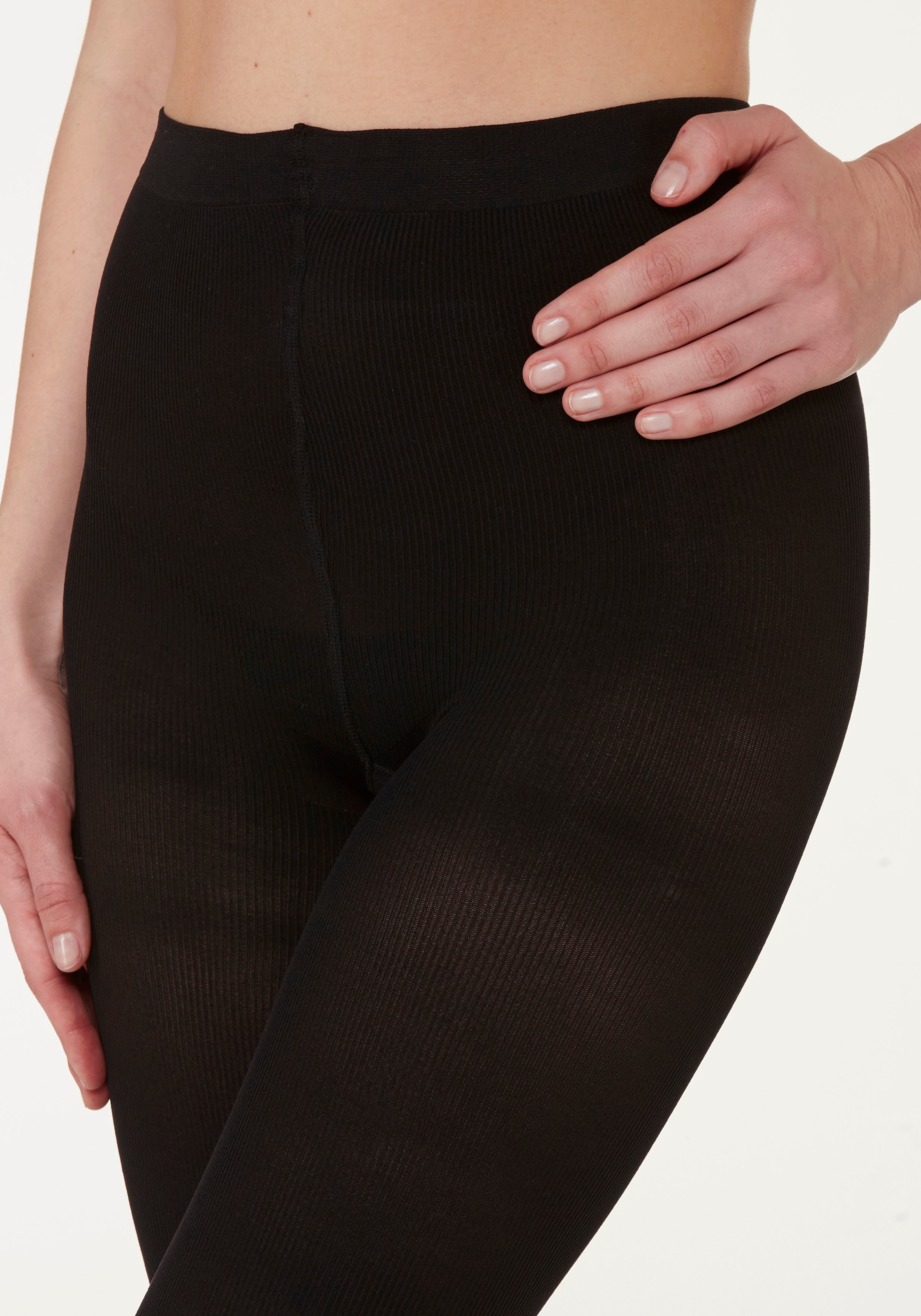 Vivance Feinstrumpfhose, mit feiner edlen Rippstruktur