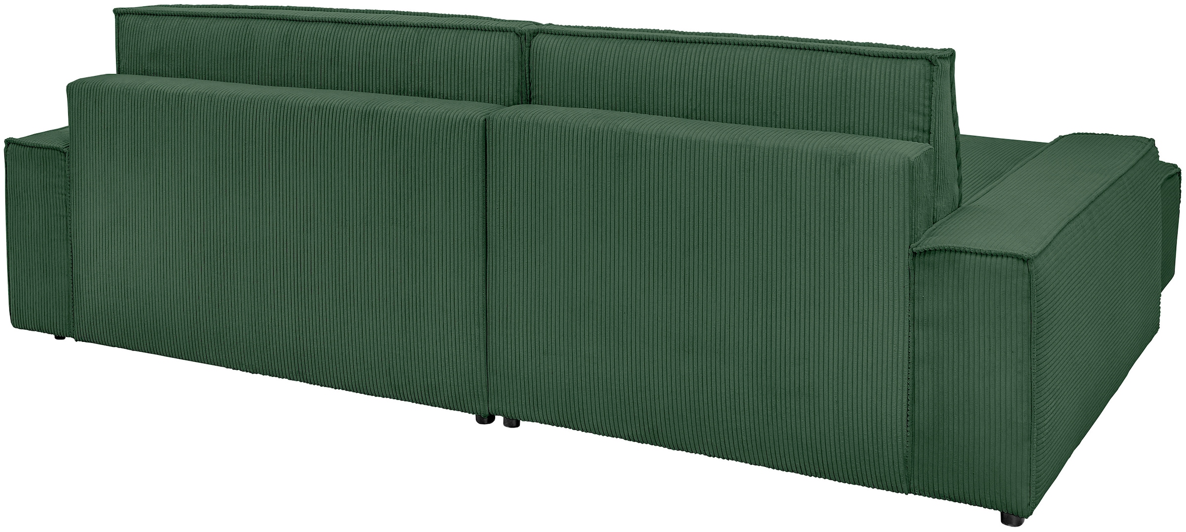 Home affaire Ecksofa »NEU: SHERWOODL XXL 284, Big-Sofa L-Form, tiefe Sitzfläche 95 cm, Cord,«, Leinenoptik, Recamiere rechts/links, auch als Schlafsofa stellbar