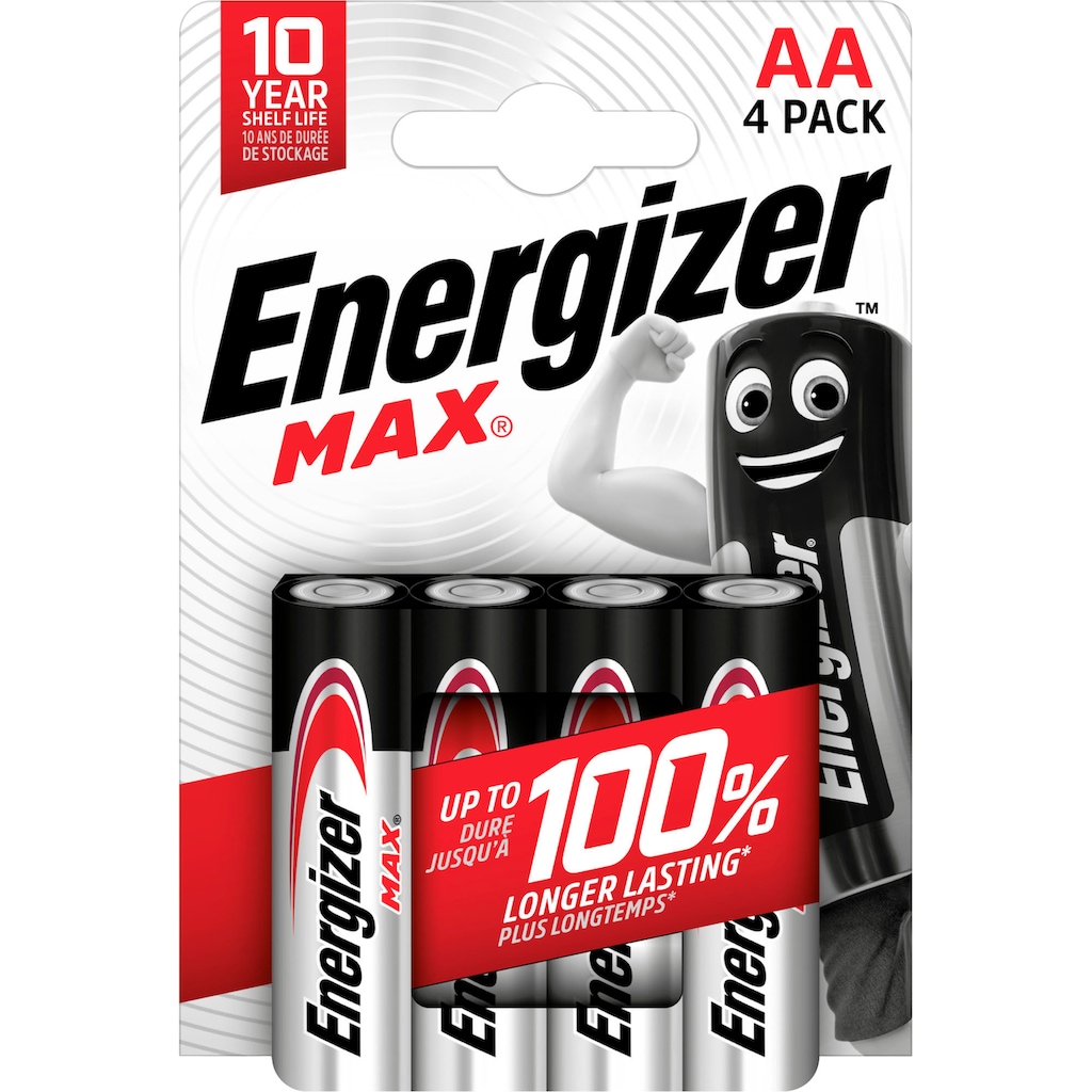 Energizer Batterie »4er Pack Max Mignon (AA)«, (4 St.)