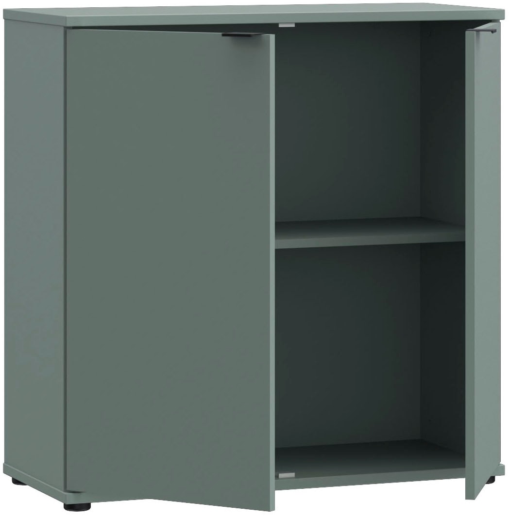 FORTE Kommode »Ganymede« Kommode, Stauraum, Metallgriffe, 4 Dekore, Breite 80,1cm