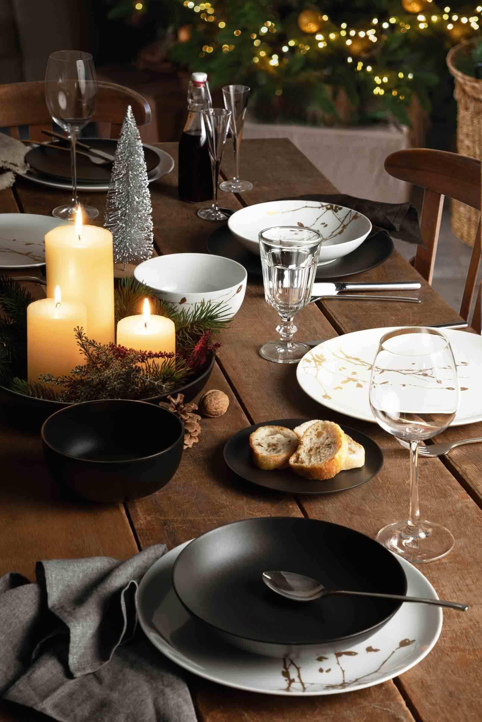 Seltmann Weiden Untertasse »Teeuntertassen Liberty Velvet Black ø 13 cm 6er Set schwarz«