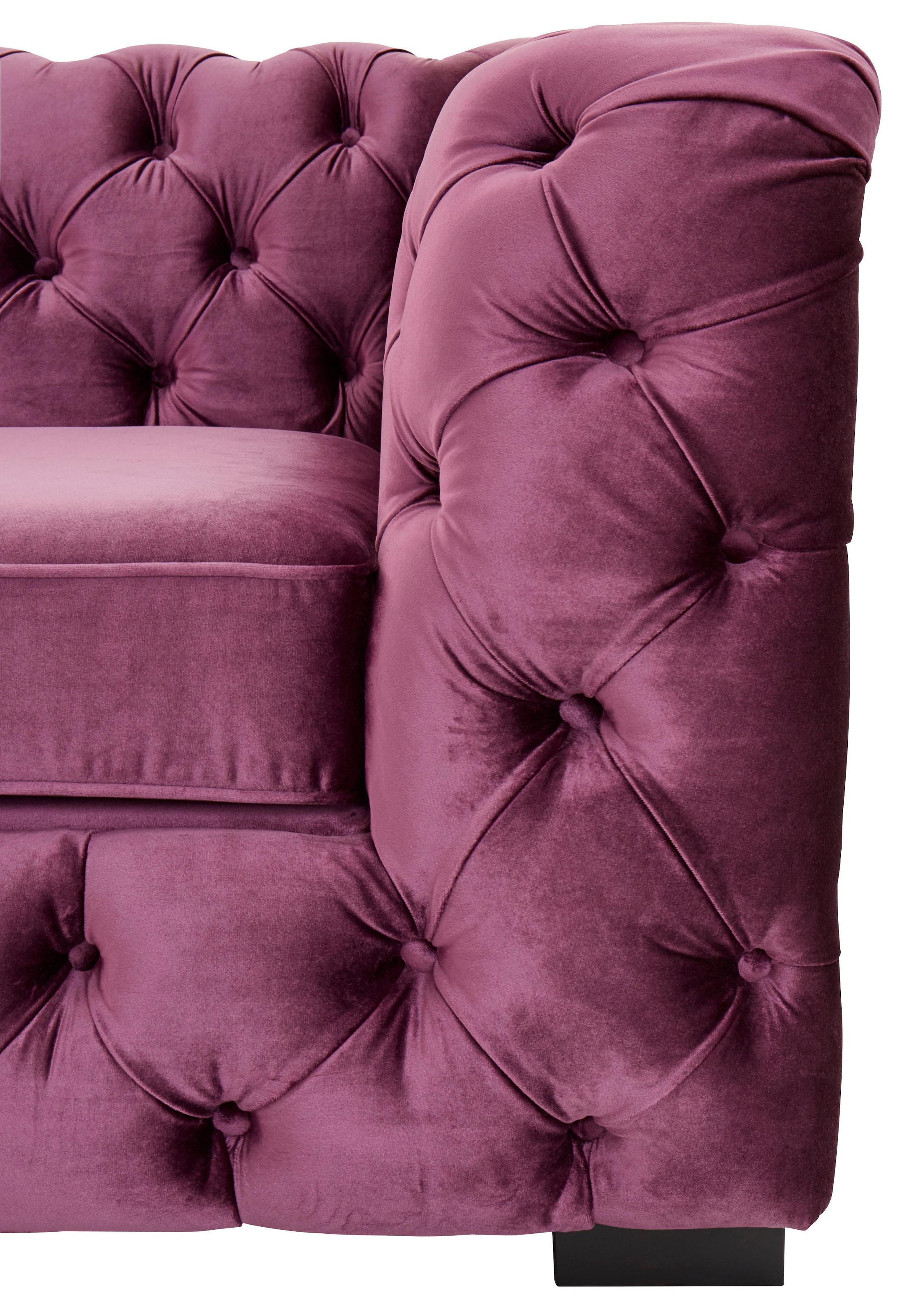 Home affaire Chesterfield-Sofa »Kalina«, klassische Chesterfield-Knopfheftung, sehr hochwertige Verarbeitung
