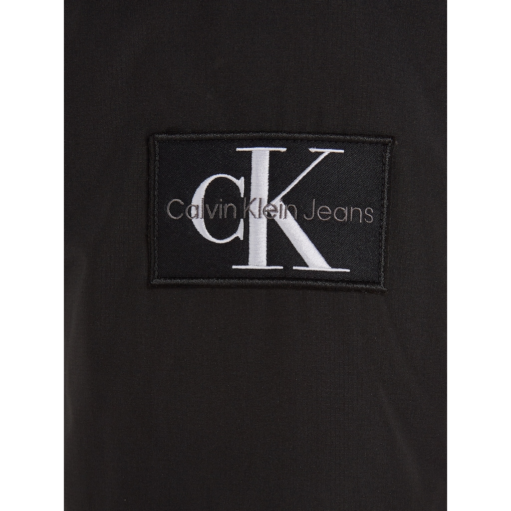 Calvin Klein Jeans Steppjacke »PADDED HOODED HARRINGTON«, mit Kapuze