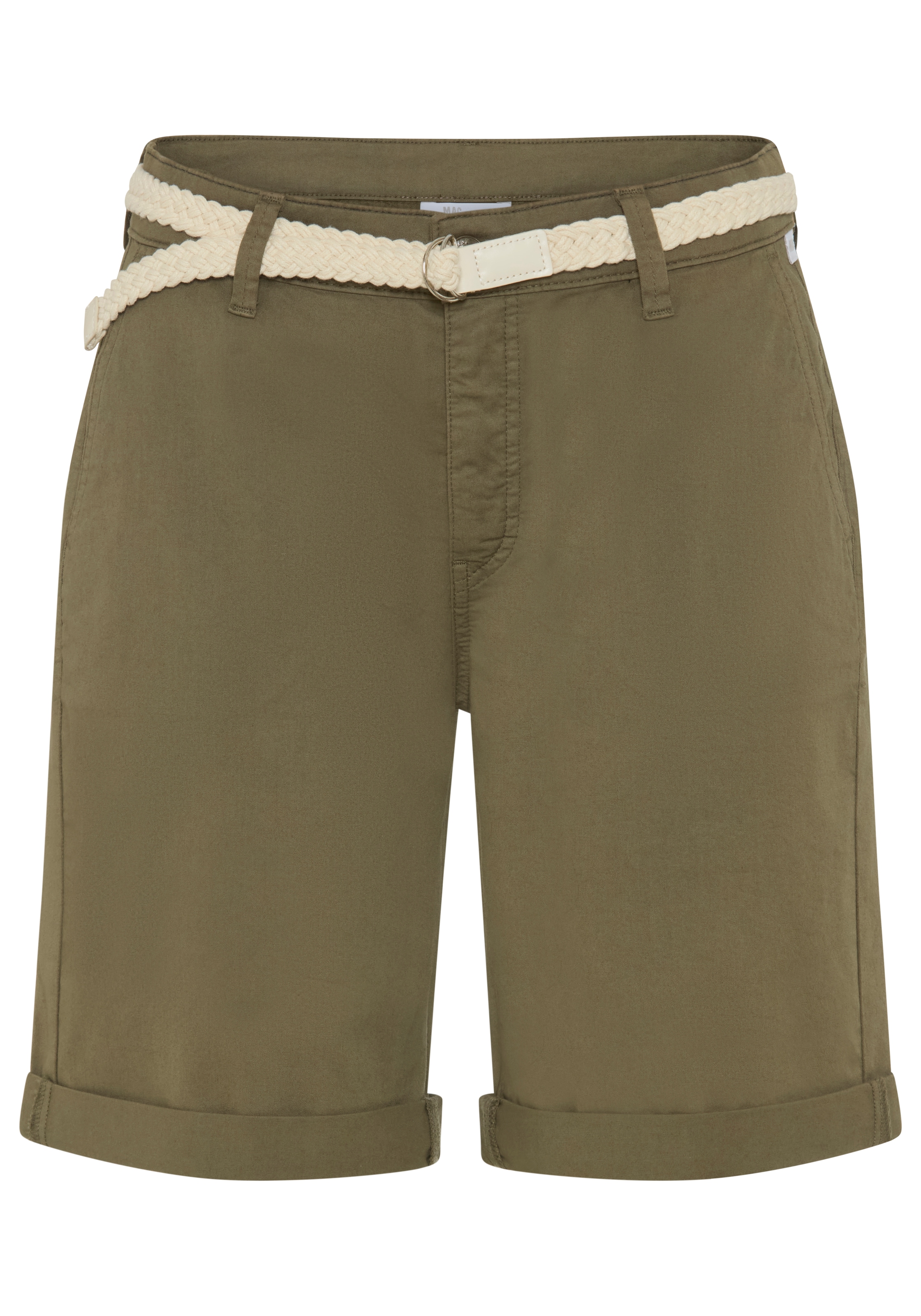 MAC Chinoshorts »CHINO SHORTS belt«  inklusive Flecht- Gürtel