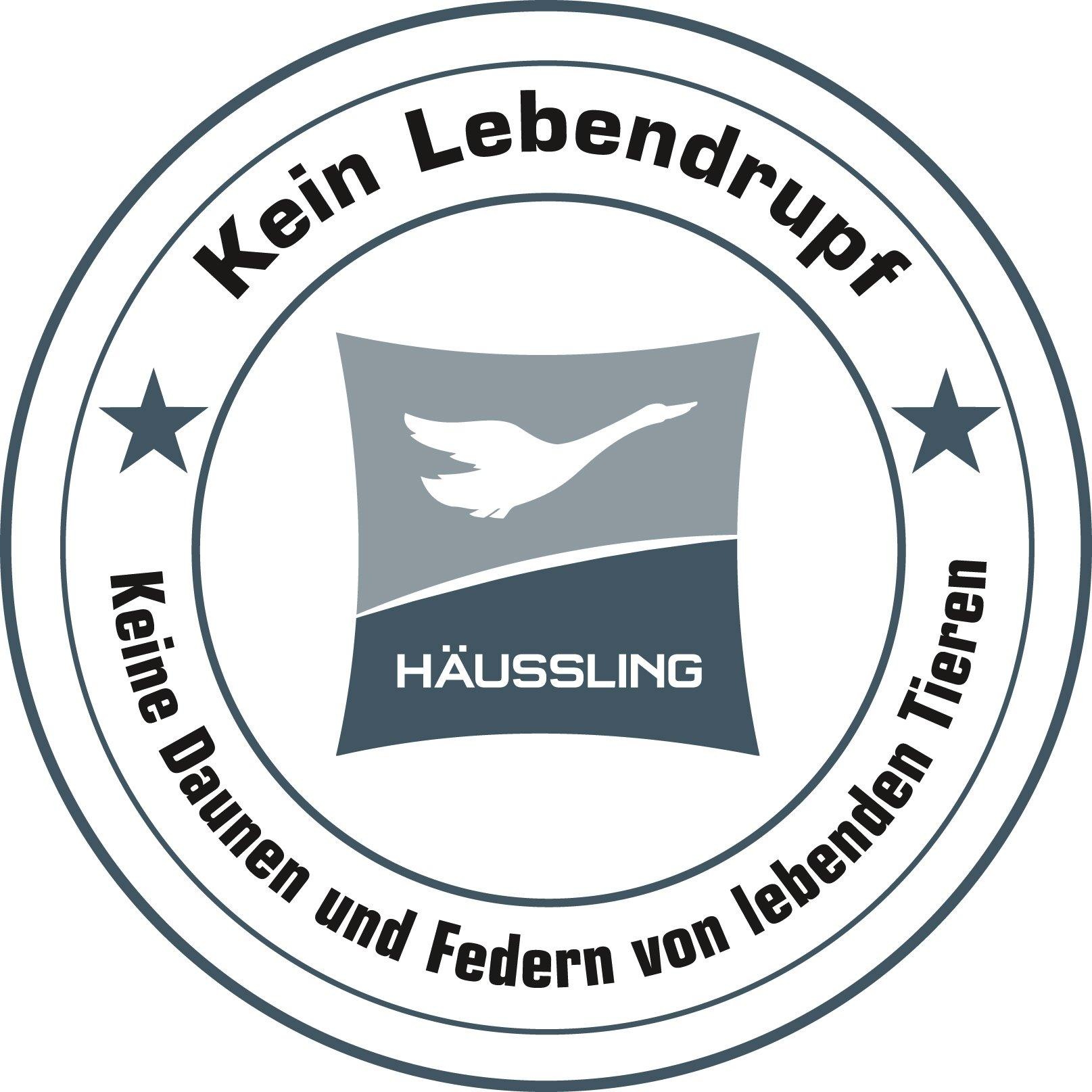 Haeussling 3-Kammer-Kopfkissen »Daune Comfort - BodyPerfect«, Füllung: 90 % Daunen, 10 % Federn & 85 % Federn, 15 % Daunen, Bezug: 100 % Baumwolle, (1 St.)