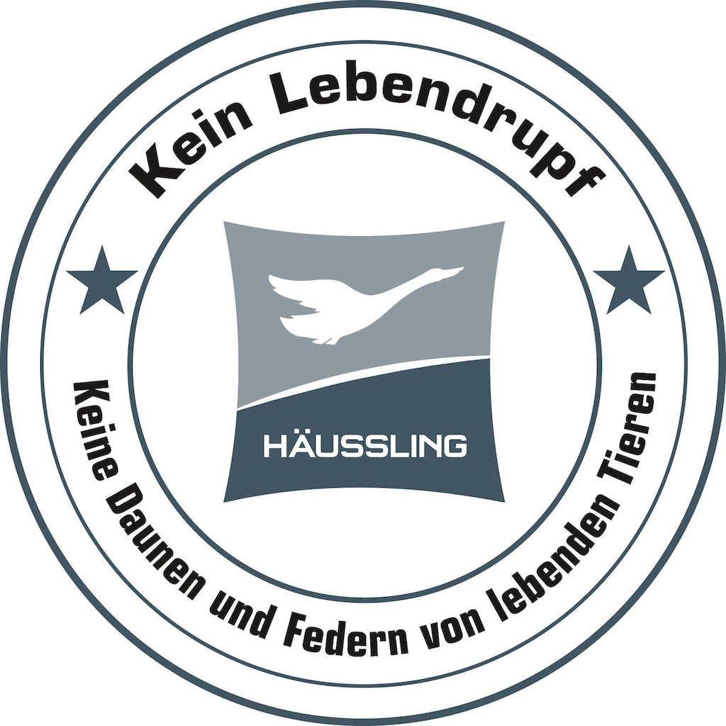 Haeussling 3-Kammer-Kopfkissen »Daune Comfort - BodyPerfect«, Füllung: 90 % Daunen, 10 % Federn & 85 % Federn, 15 % Daunen, Bezug: 100 % Baumwolle, (1 St.)