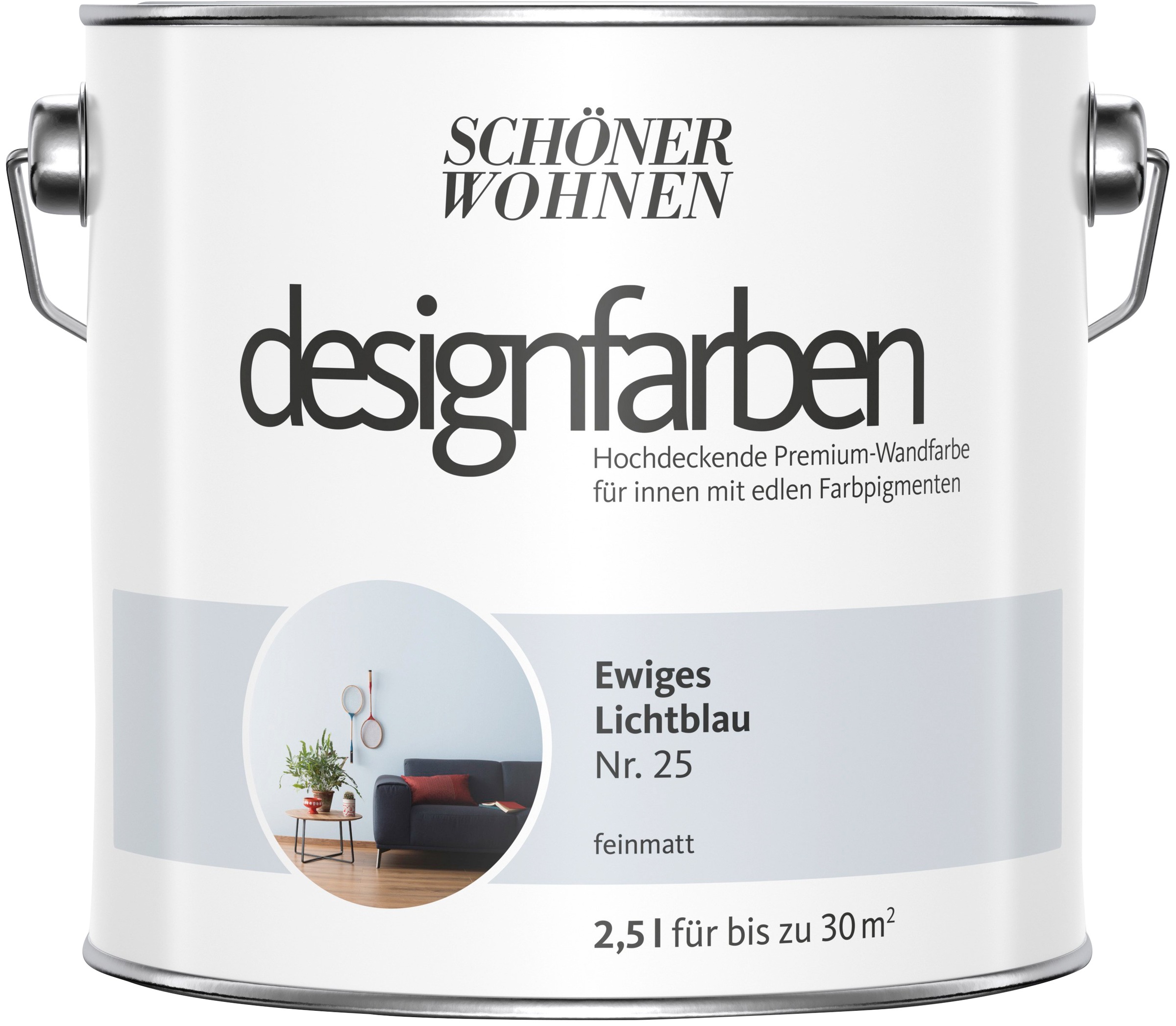 SCHÖNER WOHNEN-Kollektion Wand- und Deckenfarbe »Designfarben«, 2,5 Liter, Ewiges... kaufen