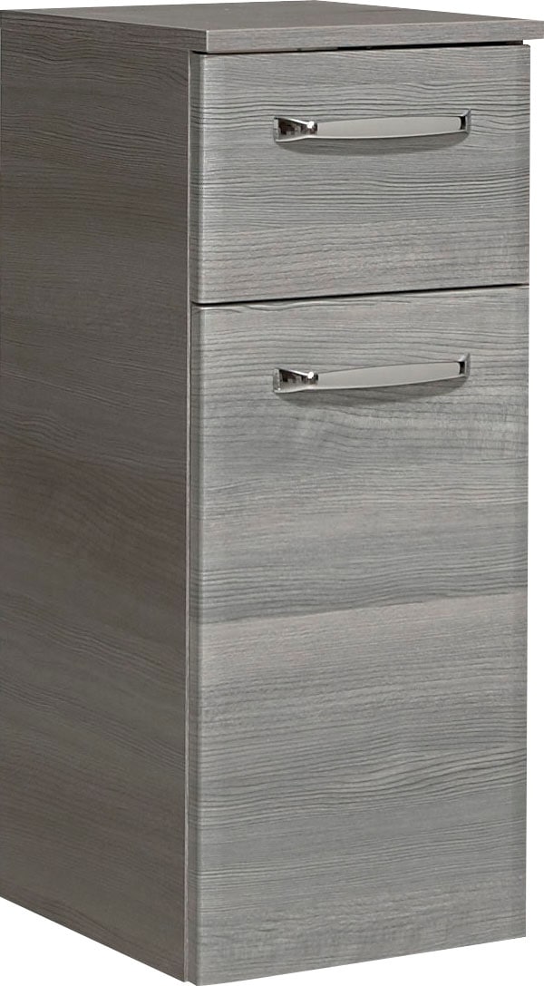 Saphir Unterschrank »Quickset Badschrank mit 1 Tür, 1 Schublade, 1 Glas-Einlegeboden«, 30 cm breit, Badezimmerschrank inkl. Türdämpfer, Griffe in Chrom Glanz