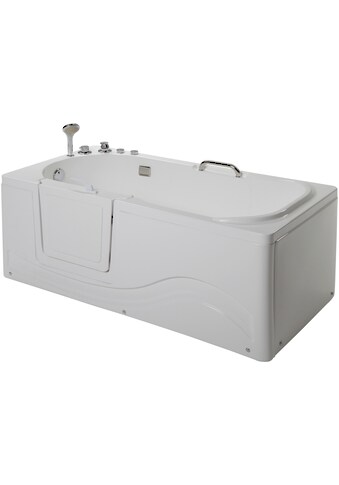 HOME DELUXE Whirlpool-Badewanne »Vital M«, liegend mit Linkseinstieg kaufen