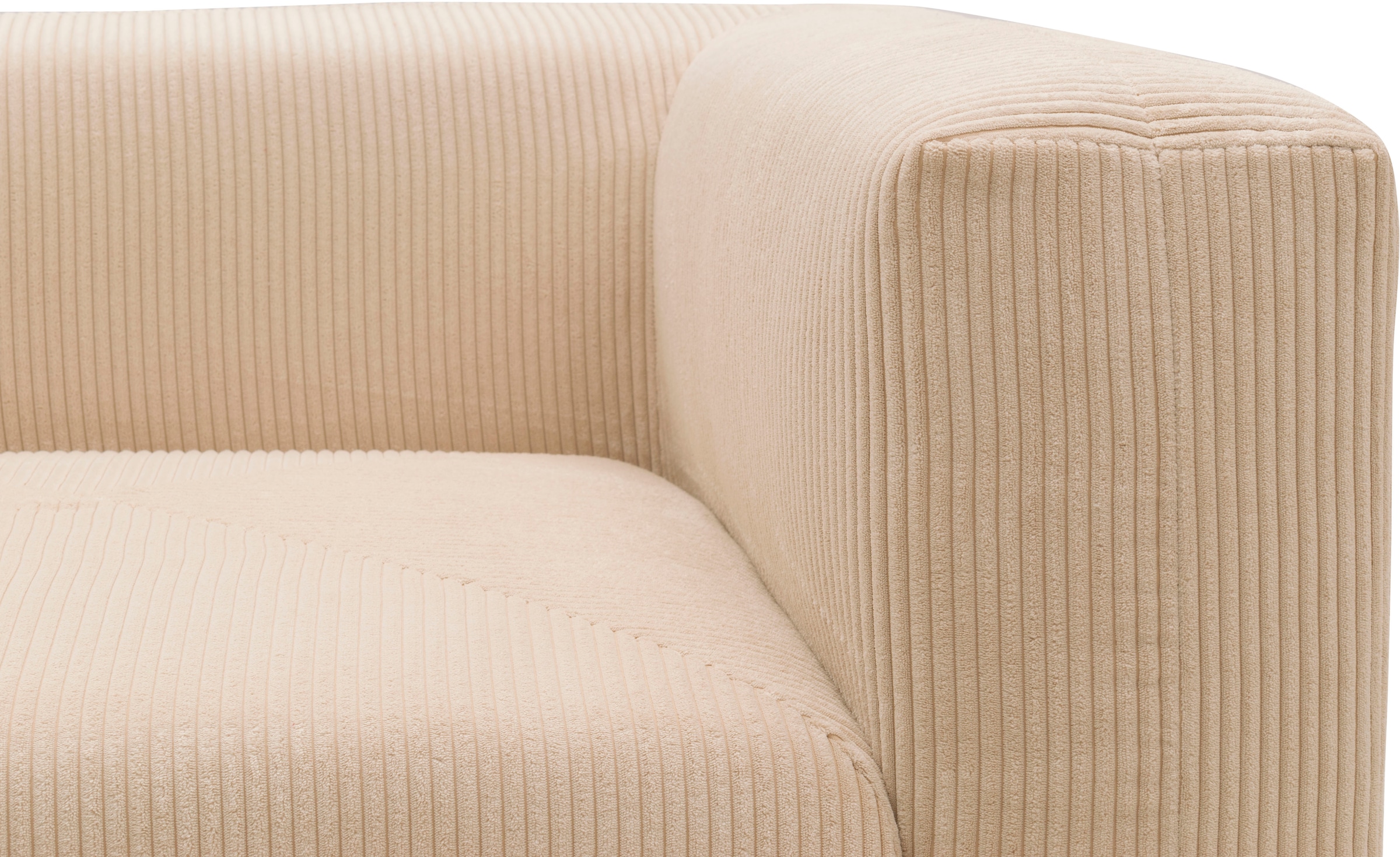 RAUM.ID Ecksofa »Gerrid L-Form«, Cord, Modulsofa, bestehend aus 2 Eckelementen + 1 Hocker