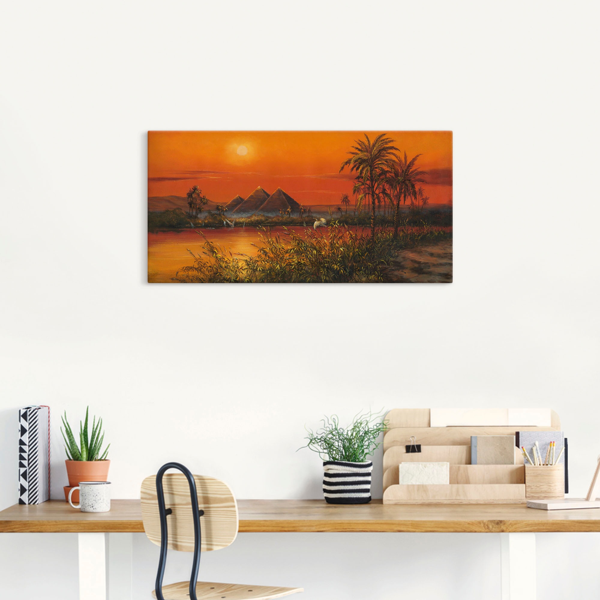 Artland Wandbild »Pyramiden«, Afrika, (1 St.), als Alubild, Leinwandbild, Wandaufkleber oder Poster in versch. Größen