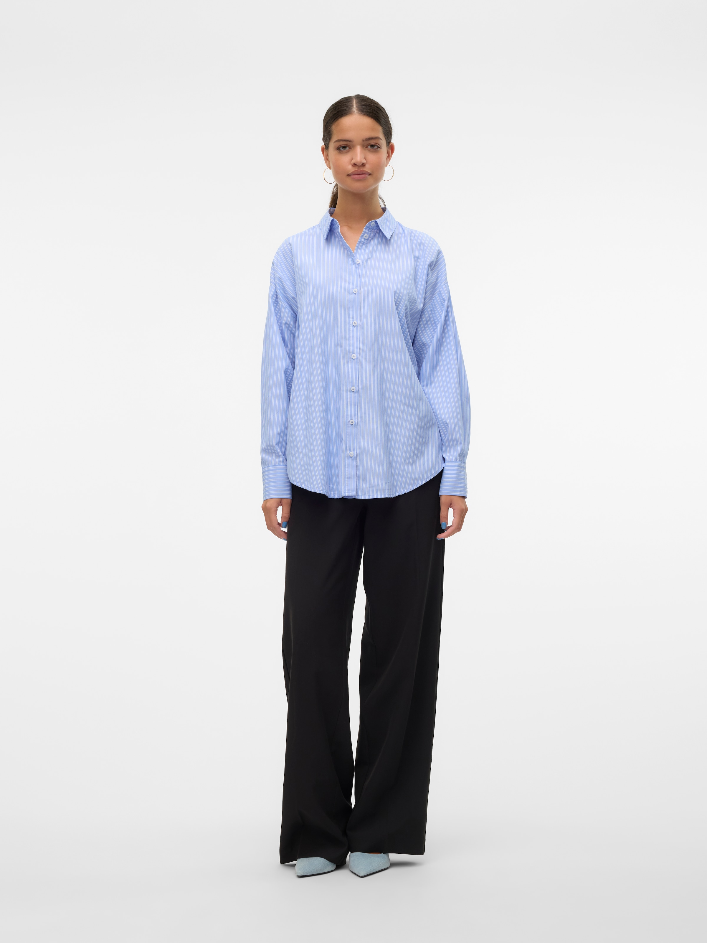 Vero Moda Langarmbluse »VMFANNI LS SHIRT WVN GA NOOS«