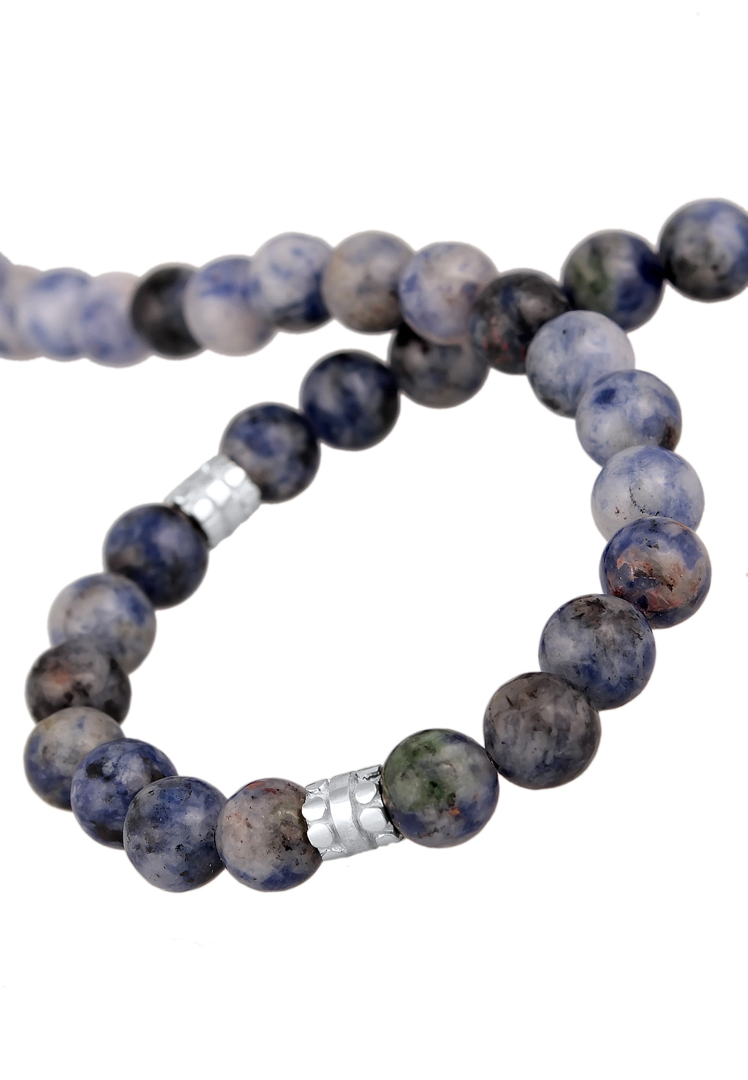 Kuzzoi Silberkette »Halskette Achat Perlen Beads Vintage 925 Silber«