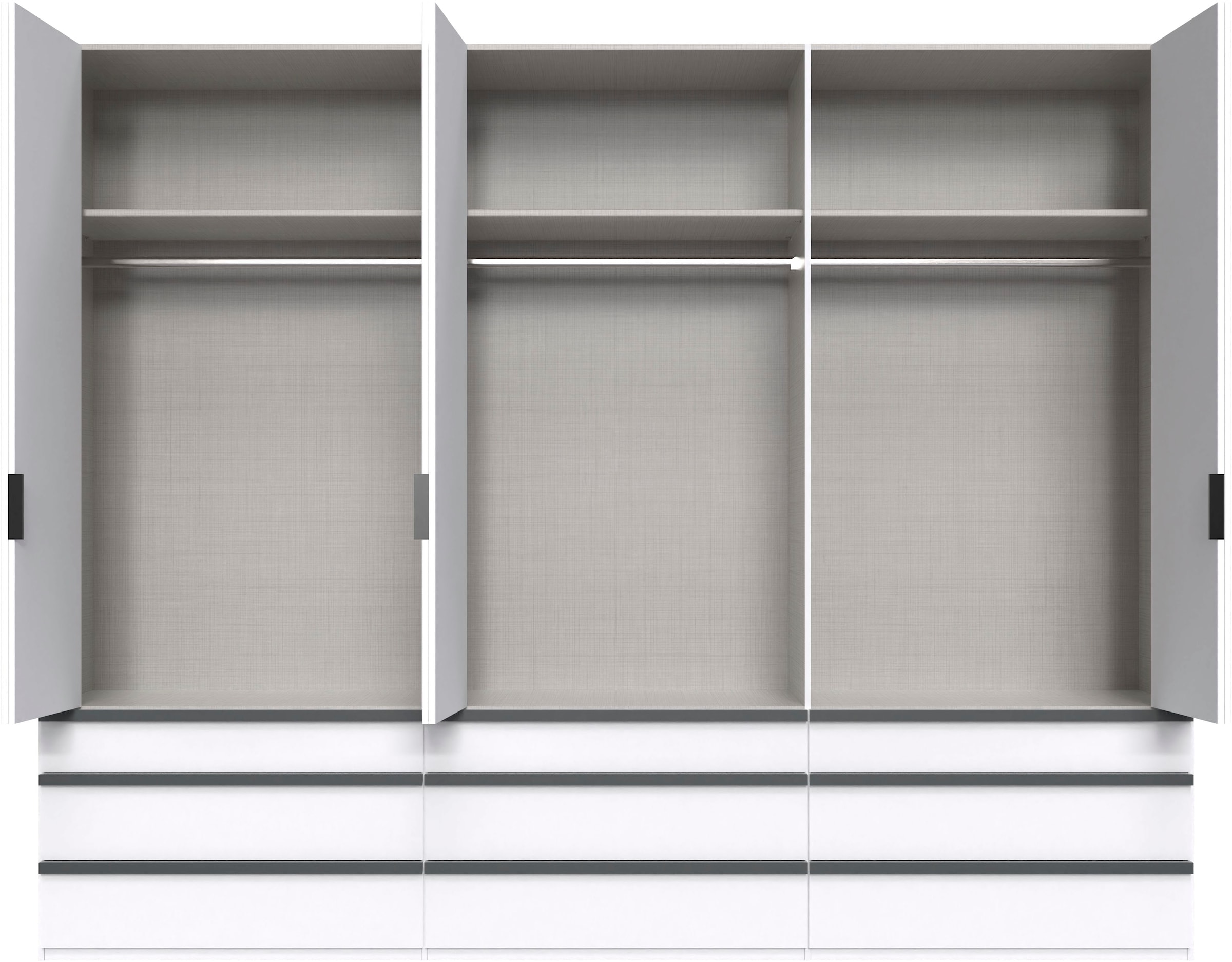 Wimex Falttürenschrank »Oxford by fresh to go, in der Breite 300cm, in 2 Höhen erhältlich« mit Schubladen, wahlweise mit oder ohne Spiegel,  mit hochwertigen Falttüren für den perfekten Überblick