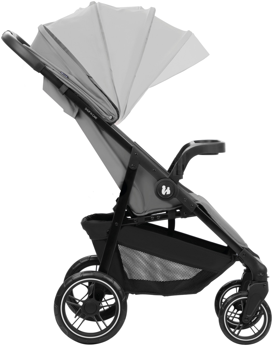 Hauck Kinder-Buggy »Shop N Care, Grey«, 22 kg, bis 22 kg belastbar; kompatibel mit Babyschale