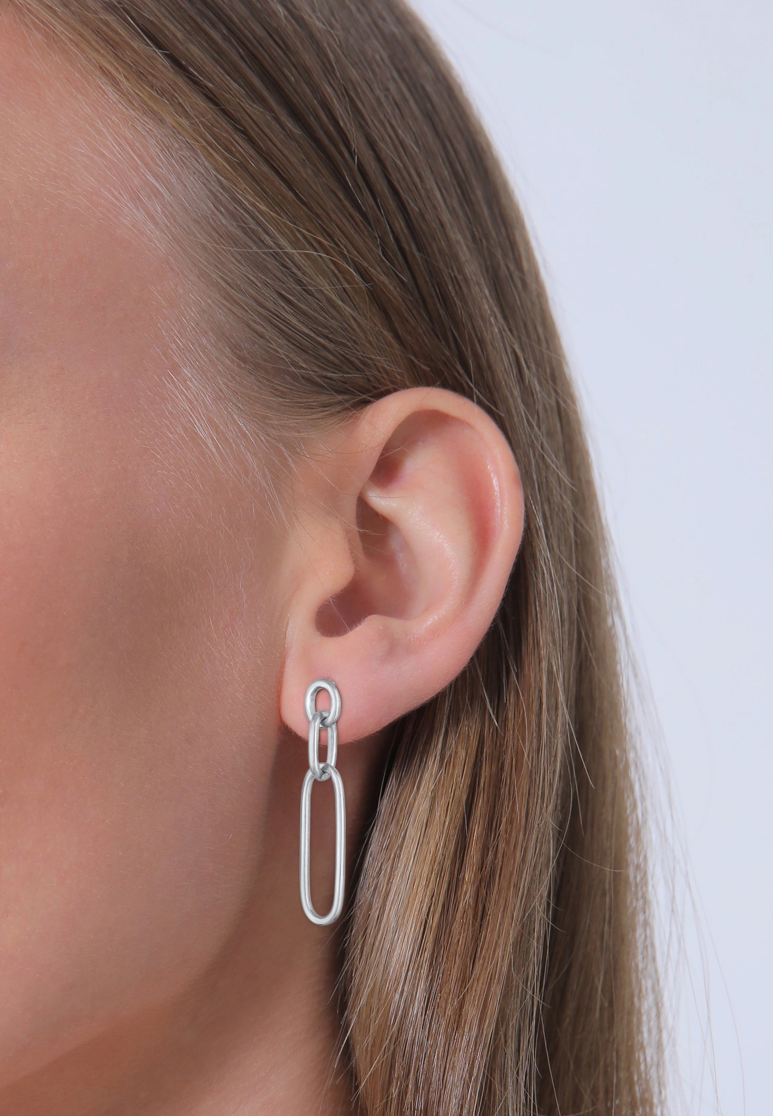 Elli Paar Ohrstecker »Ohrringe Glieder Basic Hänger Blogger 925 Silber«
