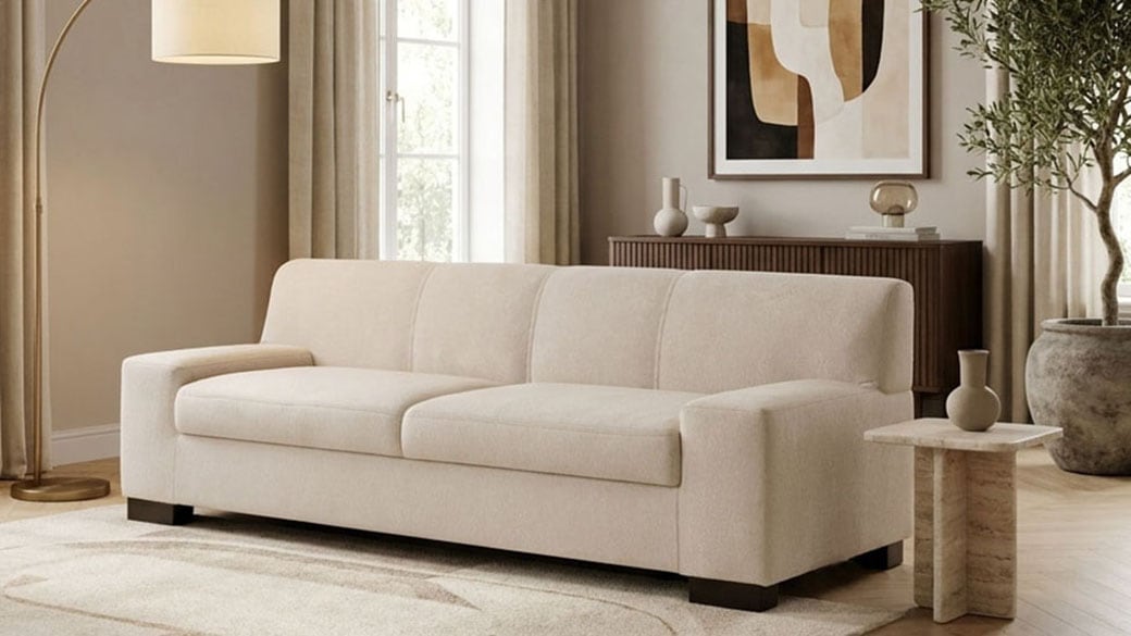 OTTO home 2-Sitzer »Faxxe 194 x 85 cm, bequem, modern & zeitlos, mittelfeste Polsterung« aus pflegeleichtem, weichem Bezugsstoff