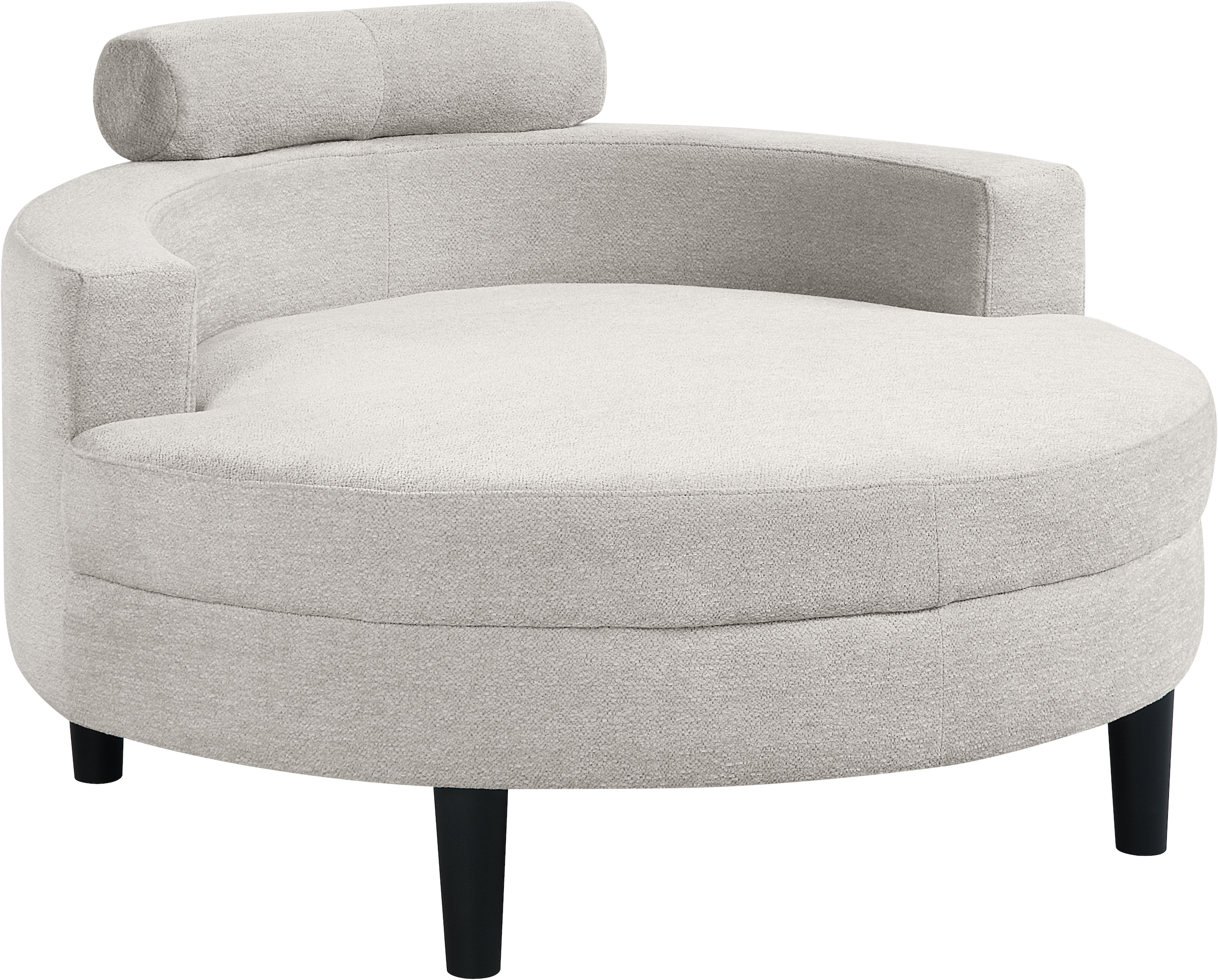 ATLANTIC home collection Loveseat »Ravi, B: 114 cm«, XXL- Sessel, mit Stauraumhocker, Rückenstütze & 4 Zierkissen