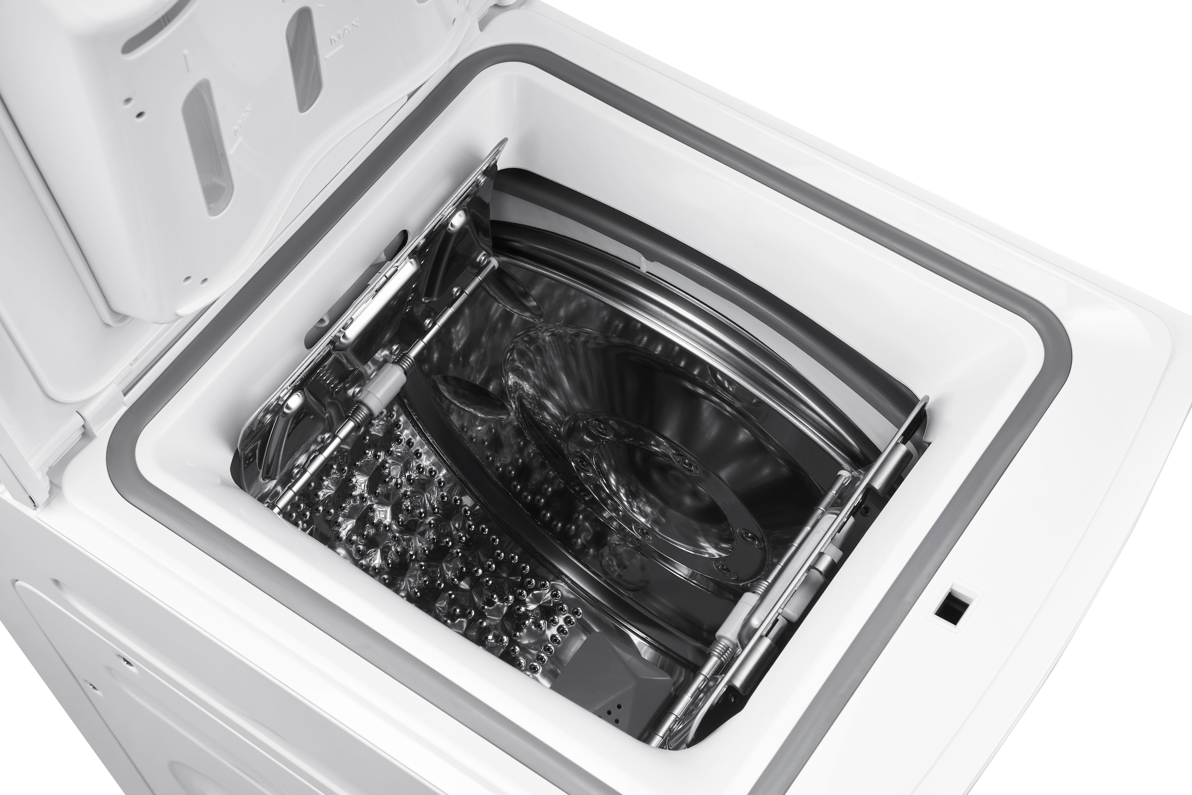 Hanseatic Waschmaschine Überlaufschutzsystem mit Garantie 3 kg, Toplader, 1200 7 Jahren Mengenautomatik, HTW712D, XXL U/min