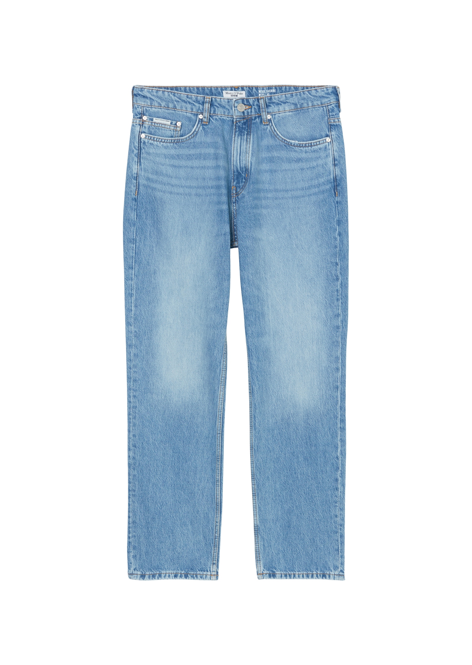 Marc O'Polo DENIM Straight-Jeans Authentischer Salt'n'Pepper-Vintage-Look
