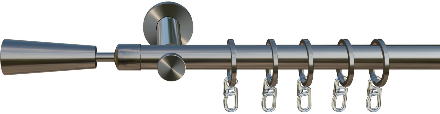 indeko Gardinenstange »Johannesburg« 1 läufig-läufig Wunschmaßlänge