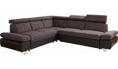 exxpo - sofa fashion Ecksofa, inklusive Kopfteil- und Armteilverstellung, wahlweise... kaufen