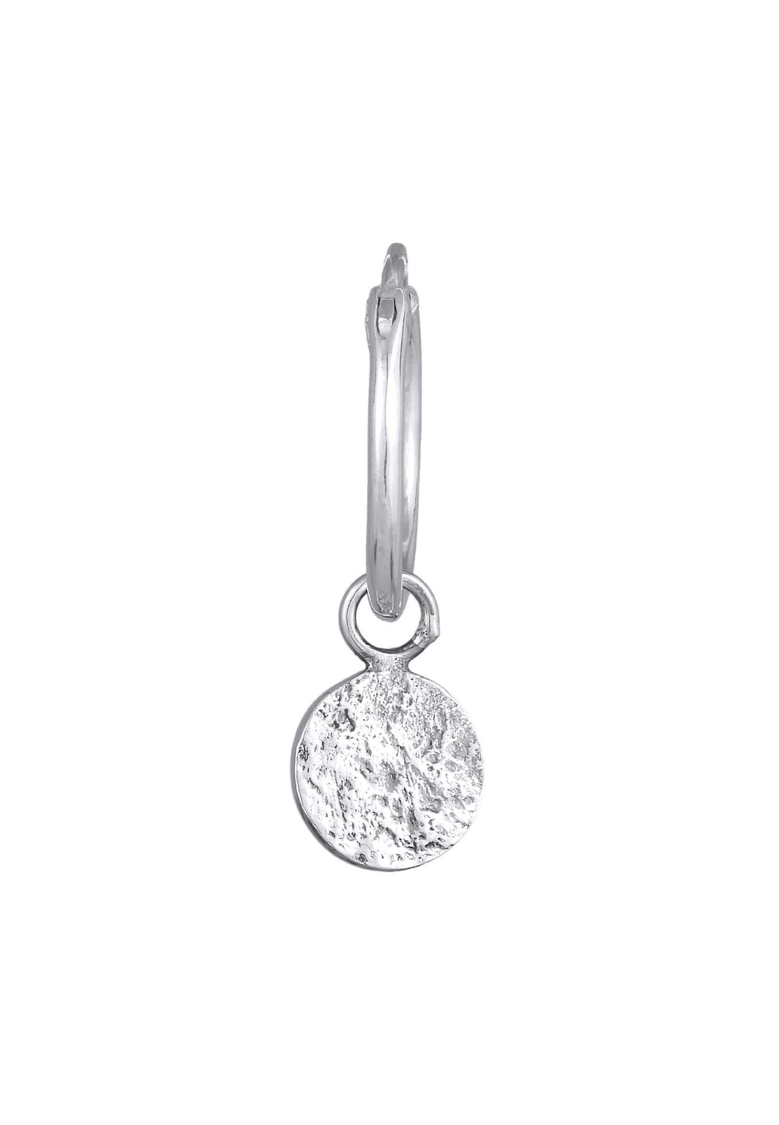 Kuzzoi Paar Creolen »Ohrringe Single Creole Plättchen Vintage 925 Silber«
