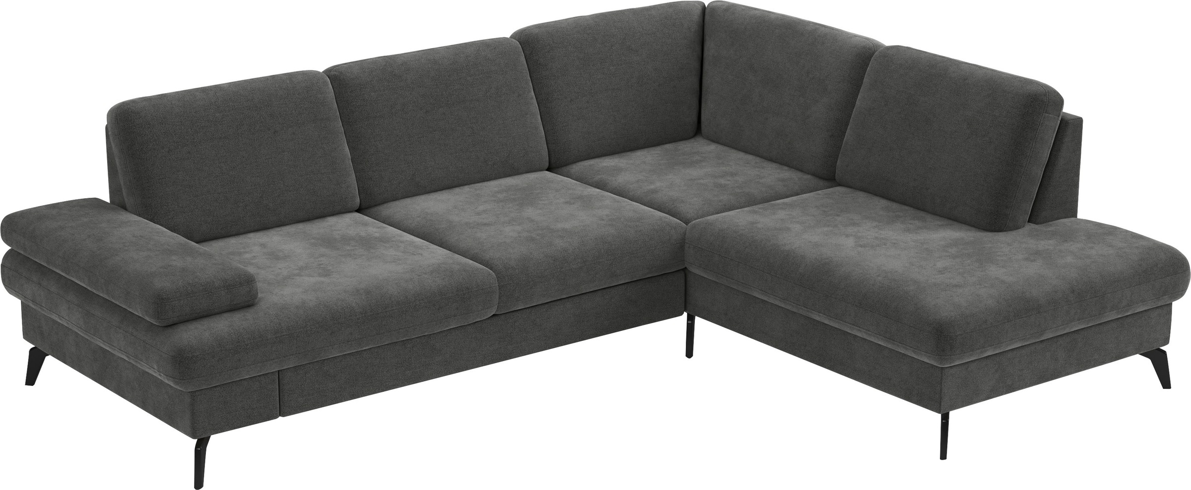 sit&more Ecksofa »Morris L-Form, inkl. Sitztiefenverstellung«, wahlweise mit Armteilverstellung, Bettfunktion & Bettkasten